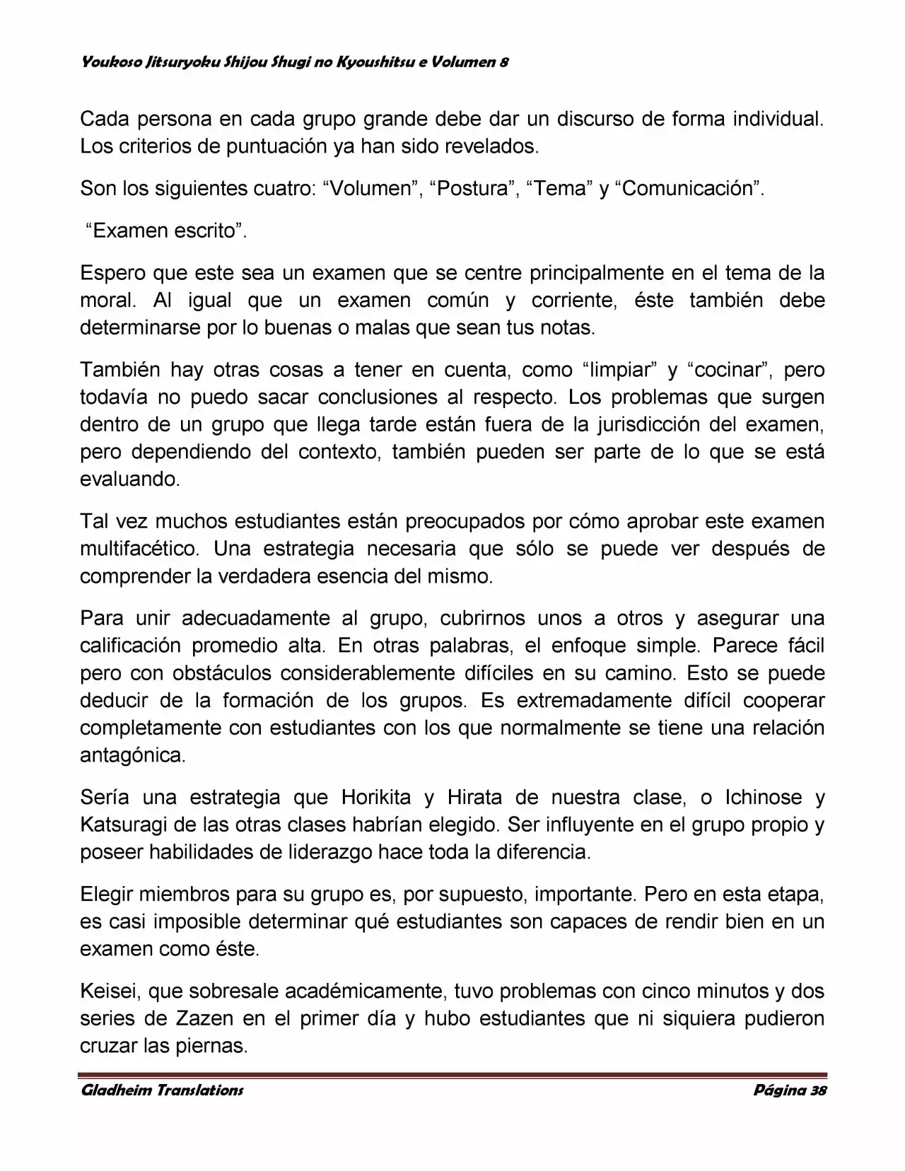 Página 38 del Manga