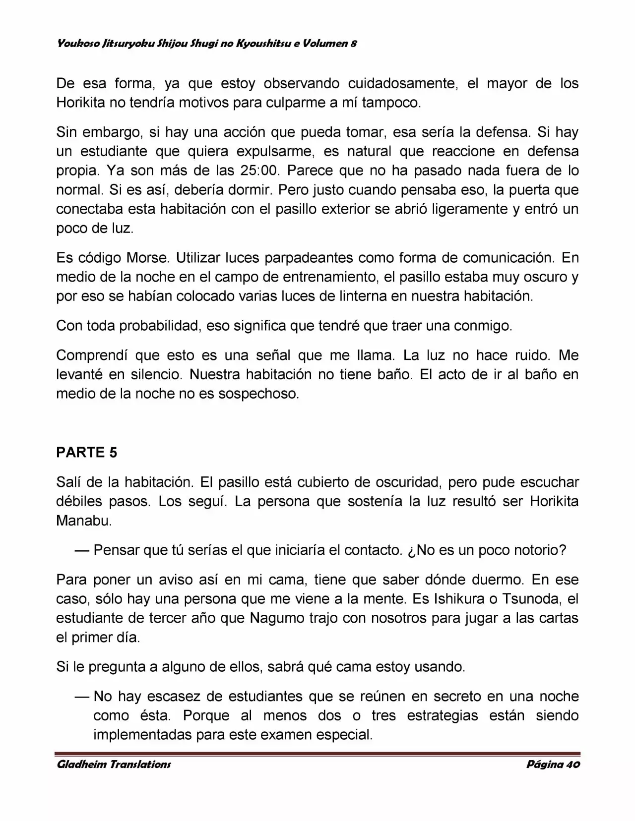 Página 40 del Manga