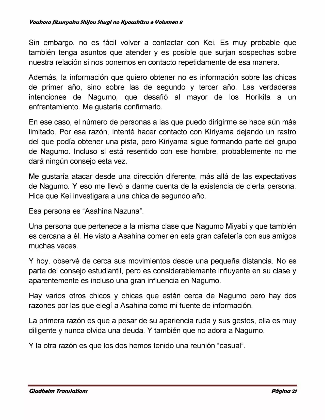 Página 21 del Manga