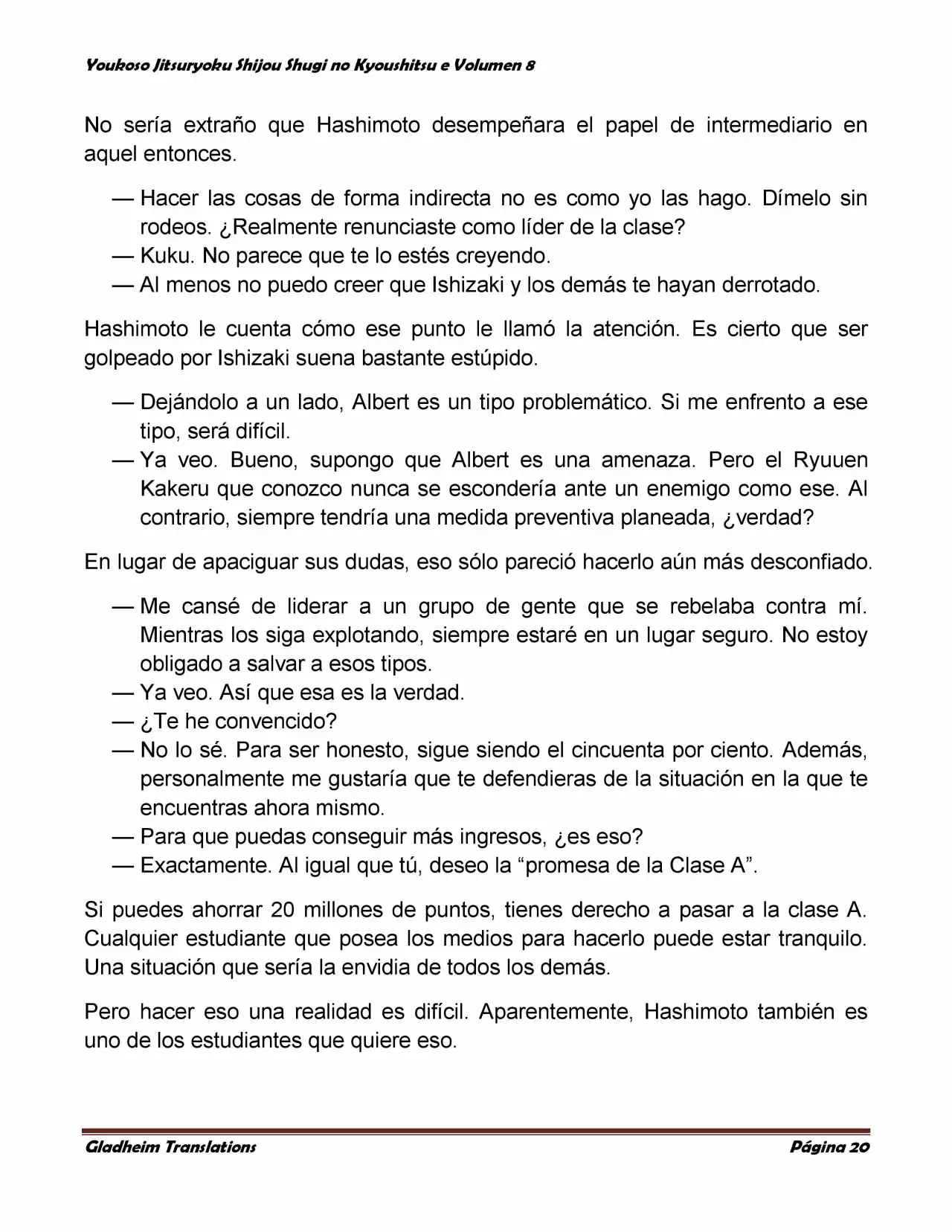 Página 20 del Manga