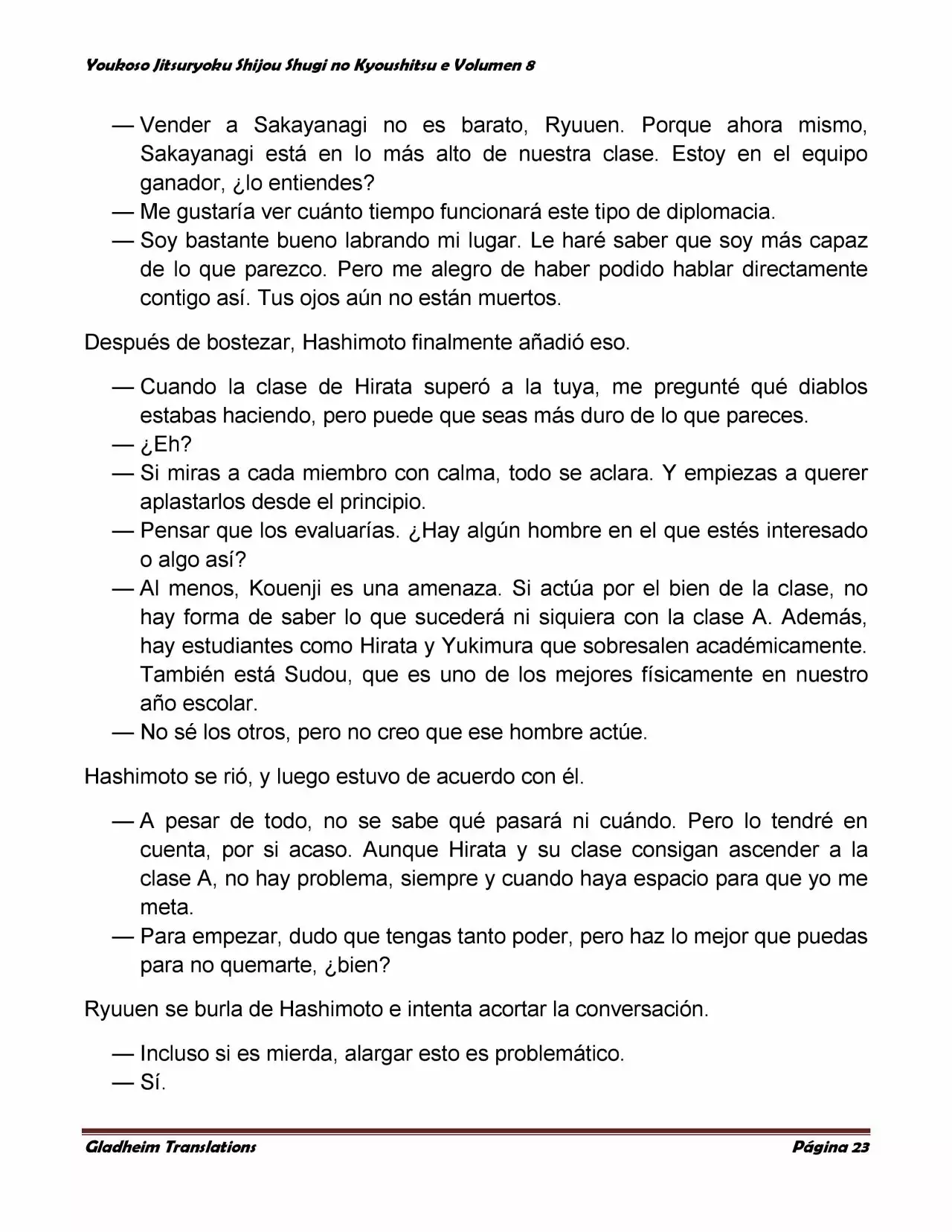 Página 23 del Manga