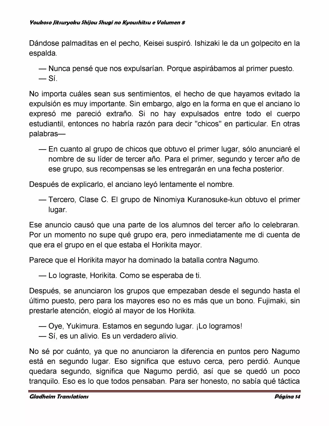 Página 14 del Manga