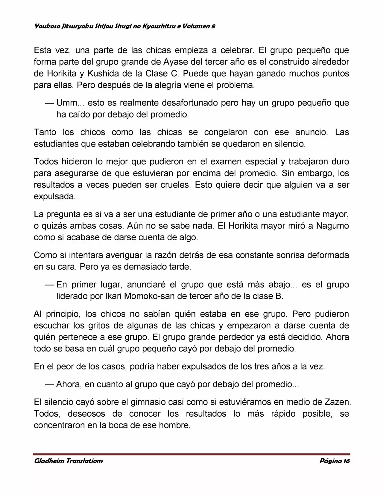 Página 16 del Manga