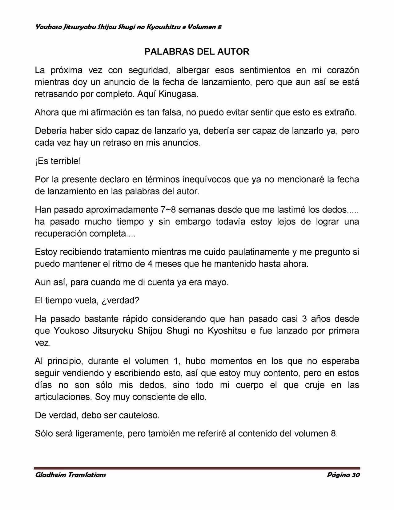 Página 30 del Manga