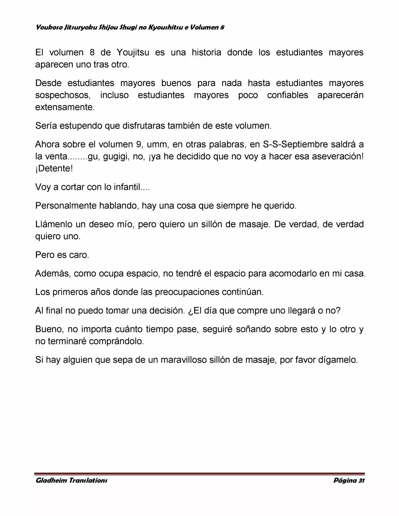 Página 31 del Manga