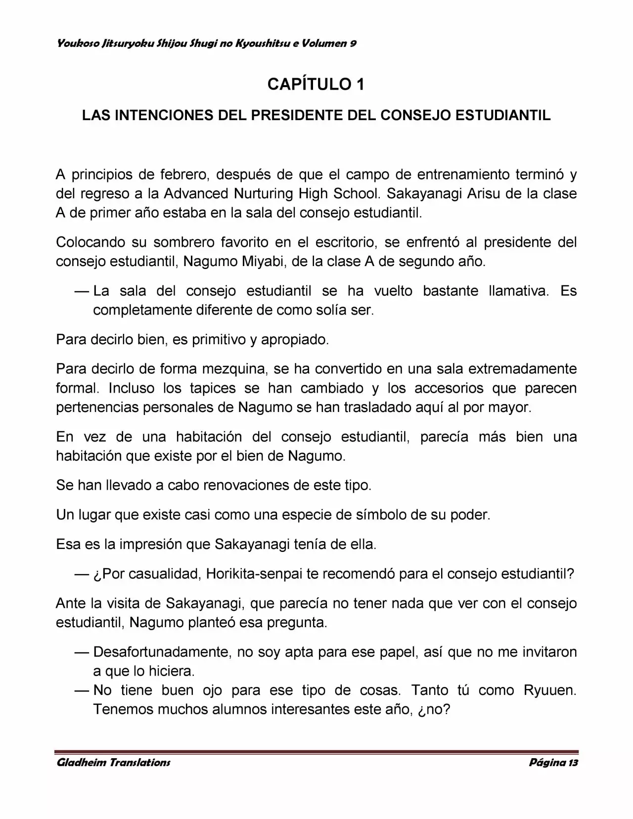 Página 13 del Manga