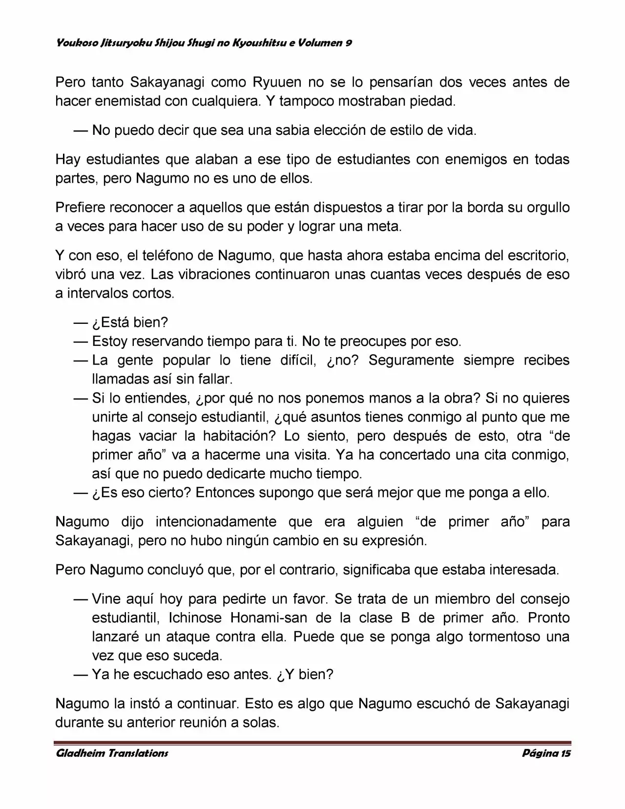 Página 15 del Manga