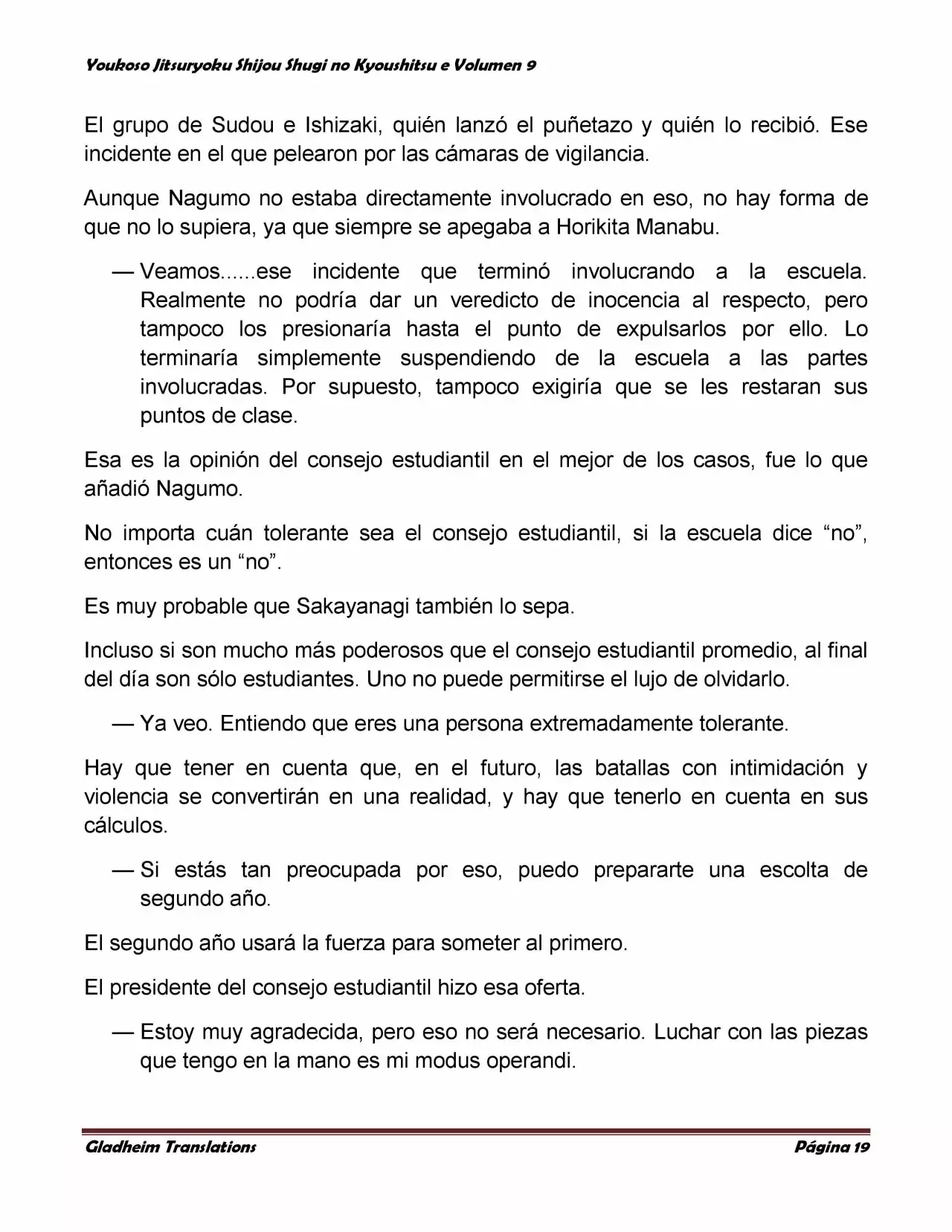 Página 19 del Manga