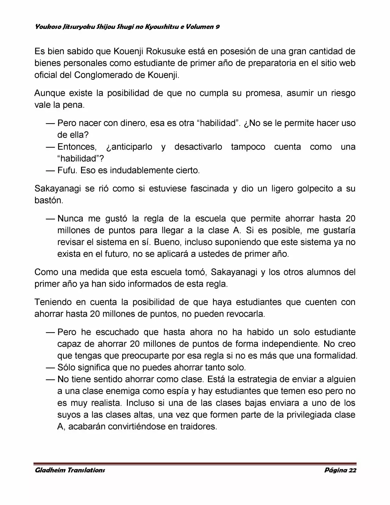 Página 22 del Manga