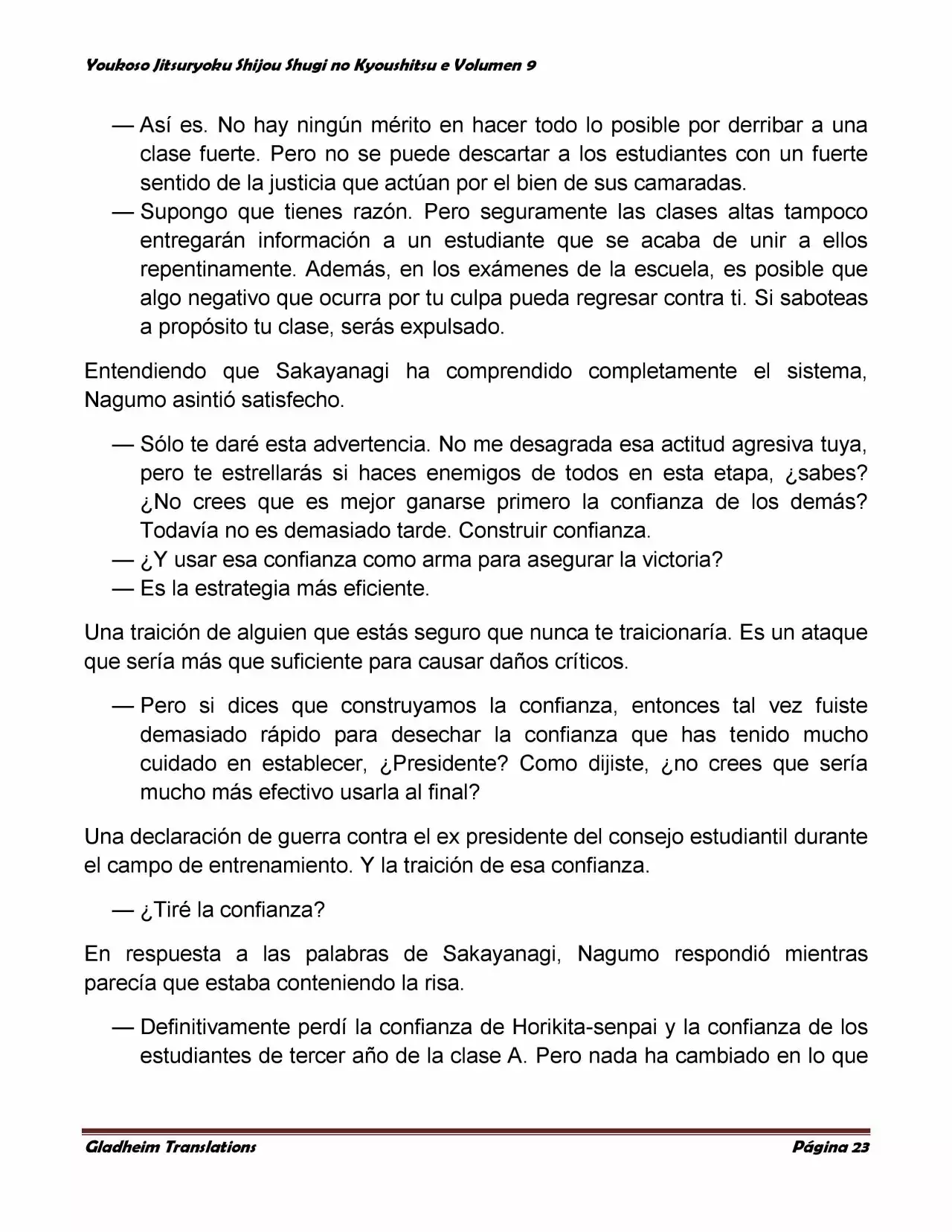 Página 23 del Manga