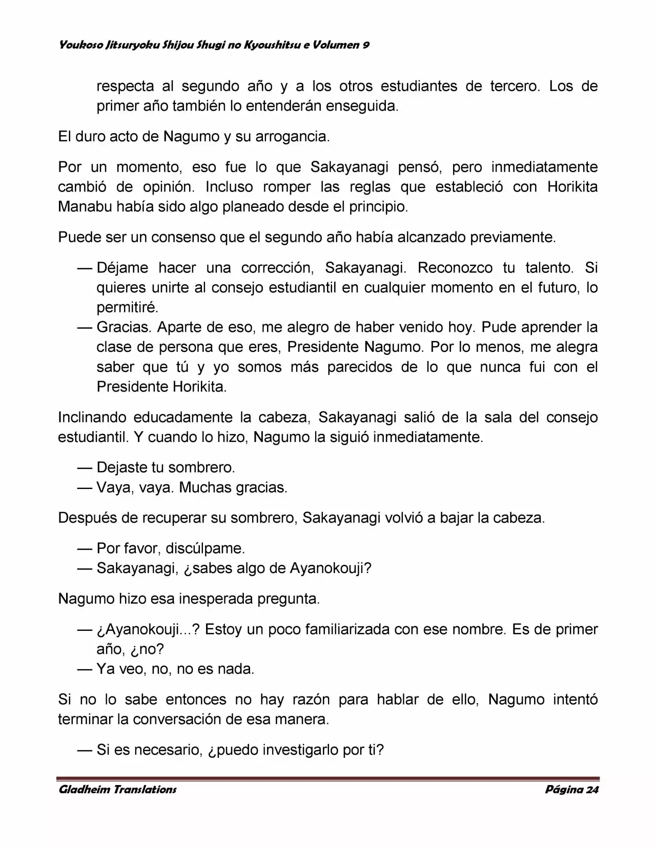 Página 24 del Manga