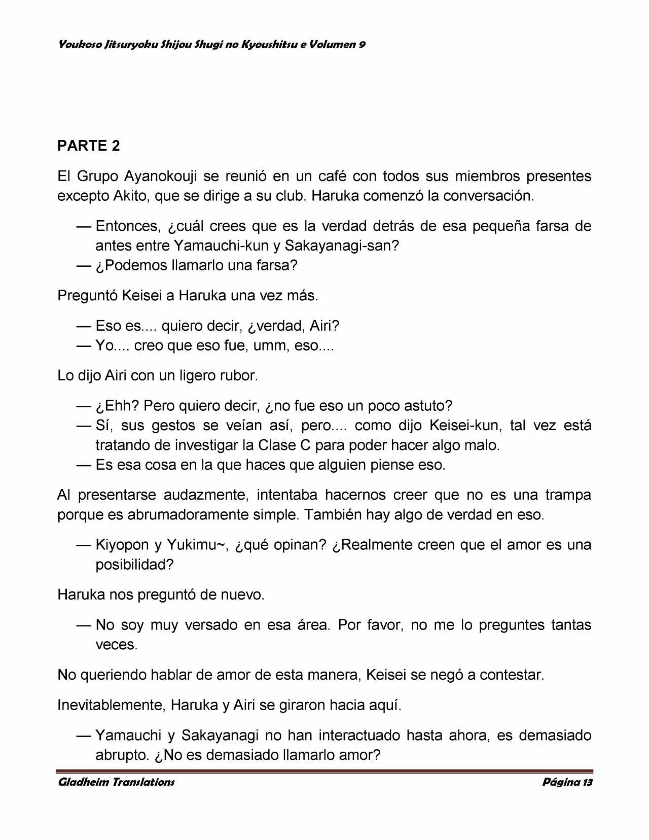 Página 13 del Manga