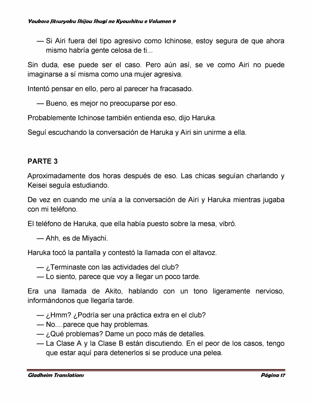 Página 17 del Manga