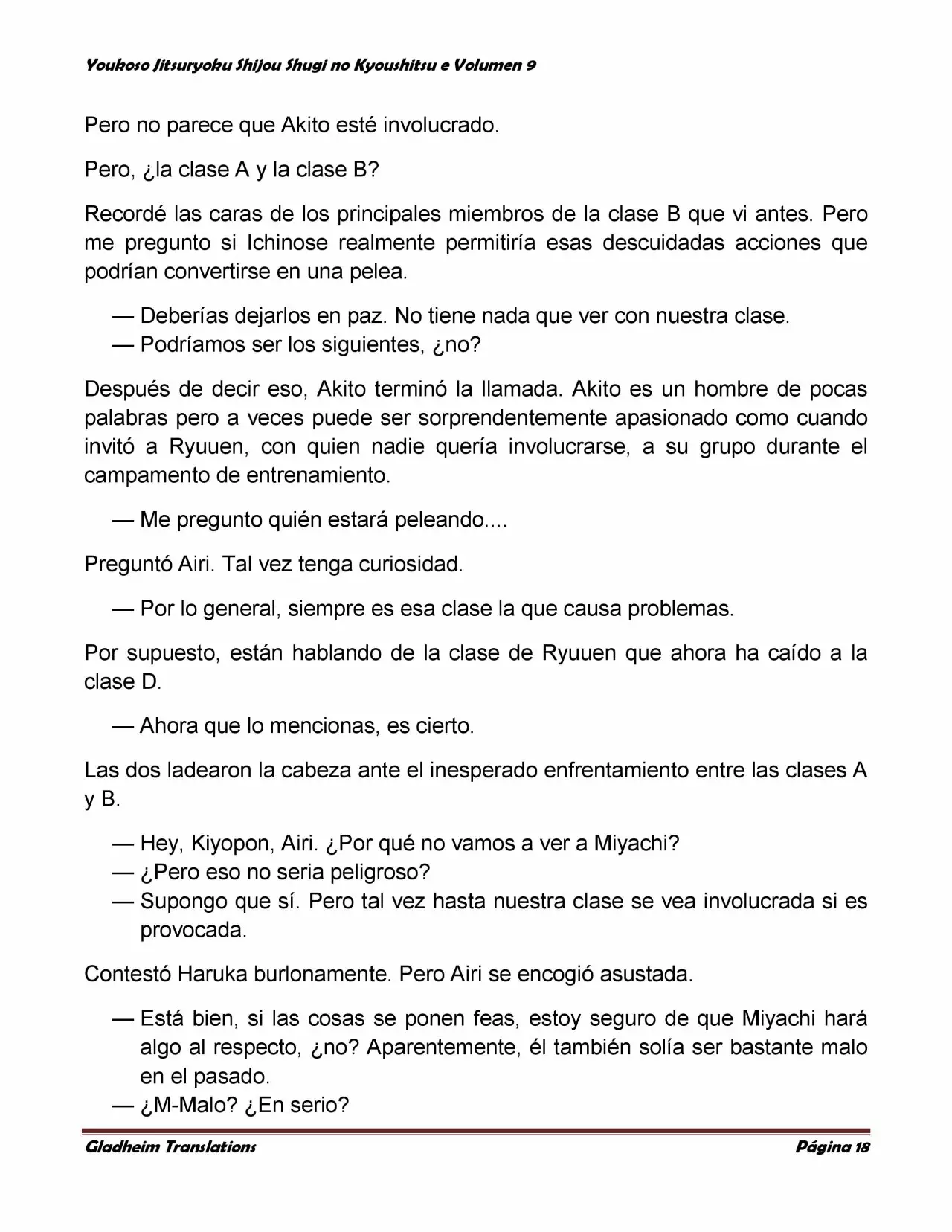 Página 18 del Manga