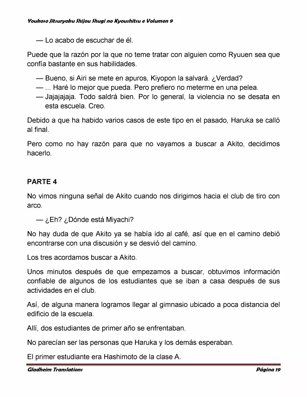 Página 19 del Manga