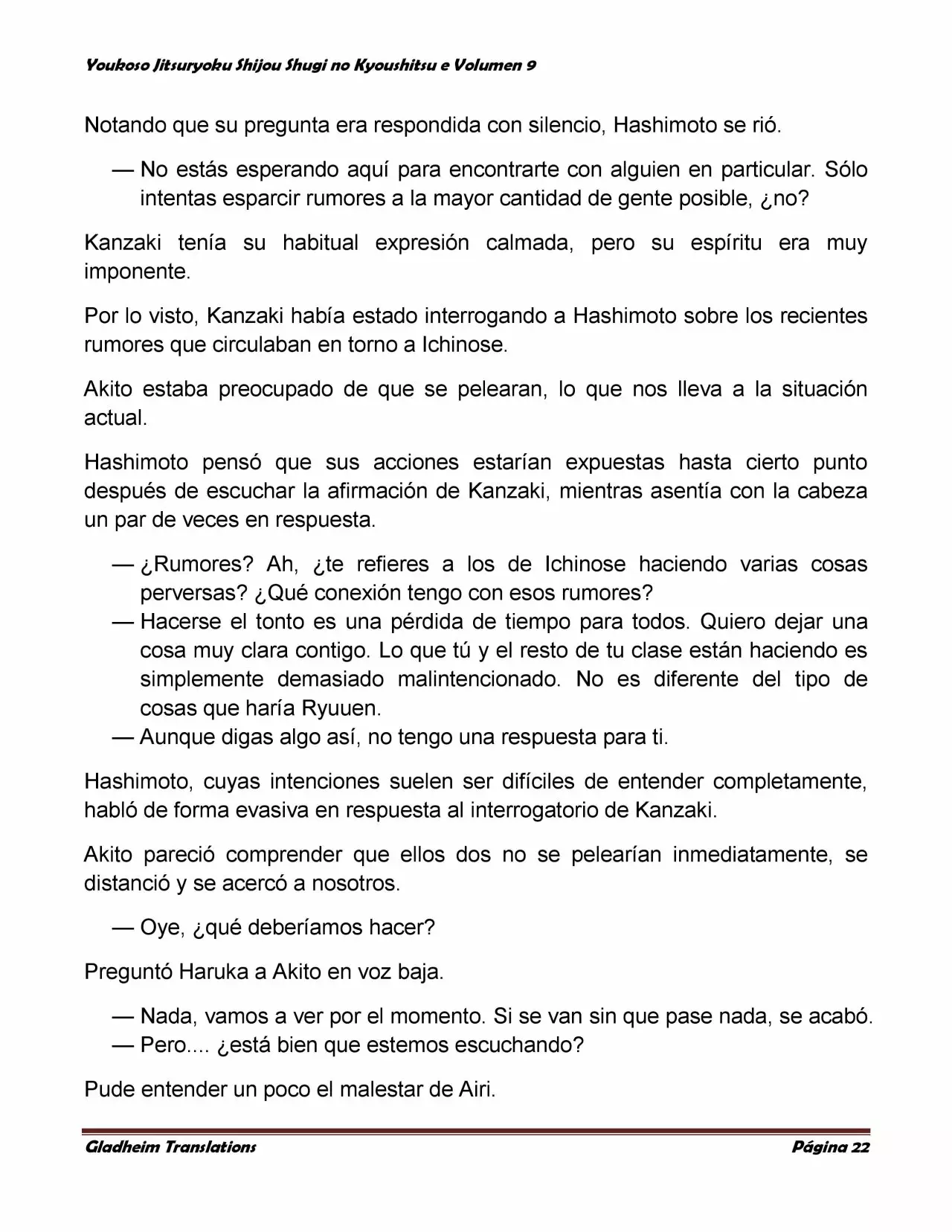 Página 22 del Manga