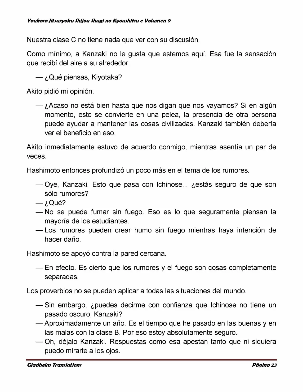 Página 23 del Manga