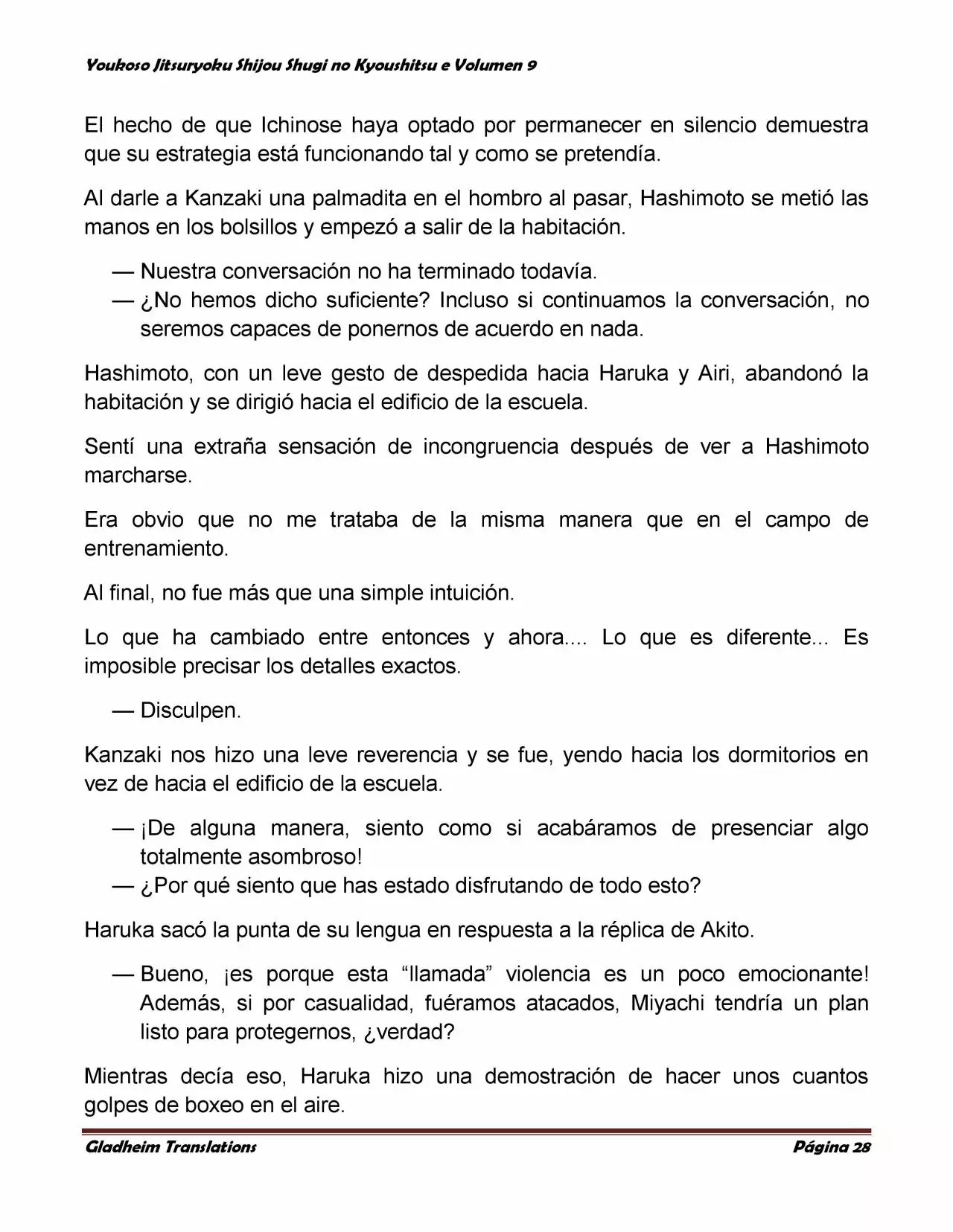 Página 28 del Manga