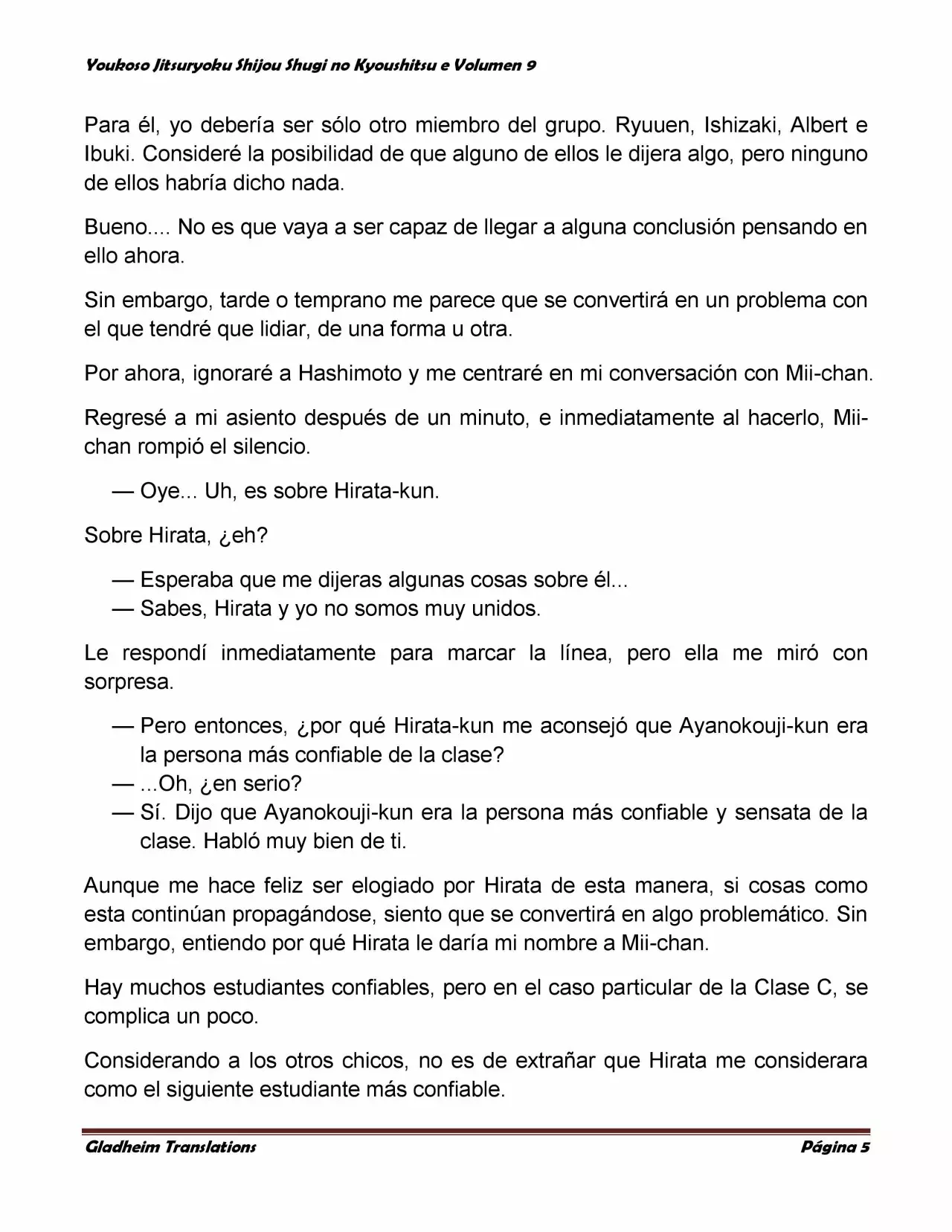 Página 5 del Manga
