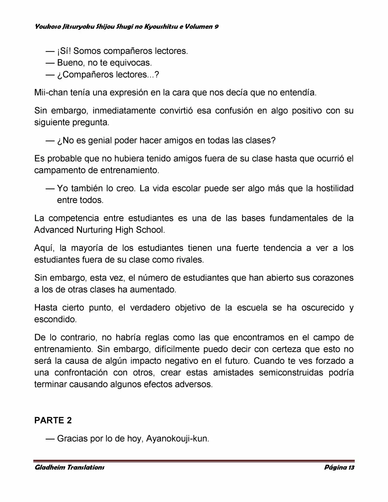 Página 13 del Manga