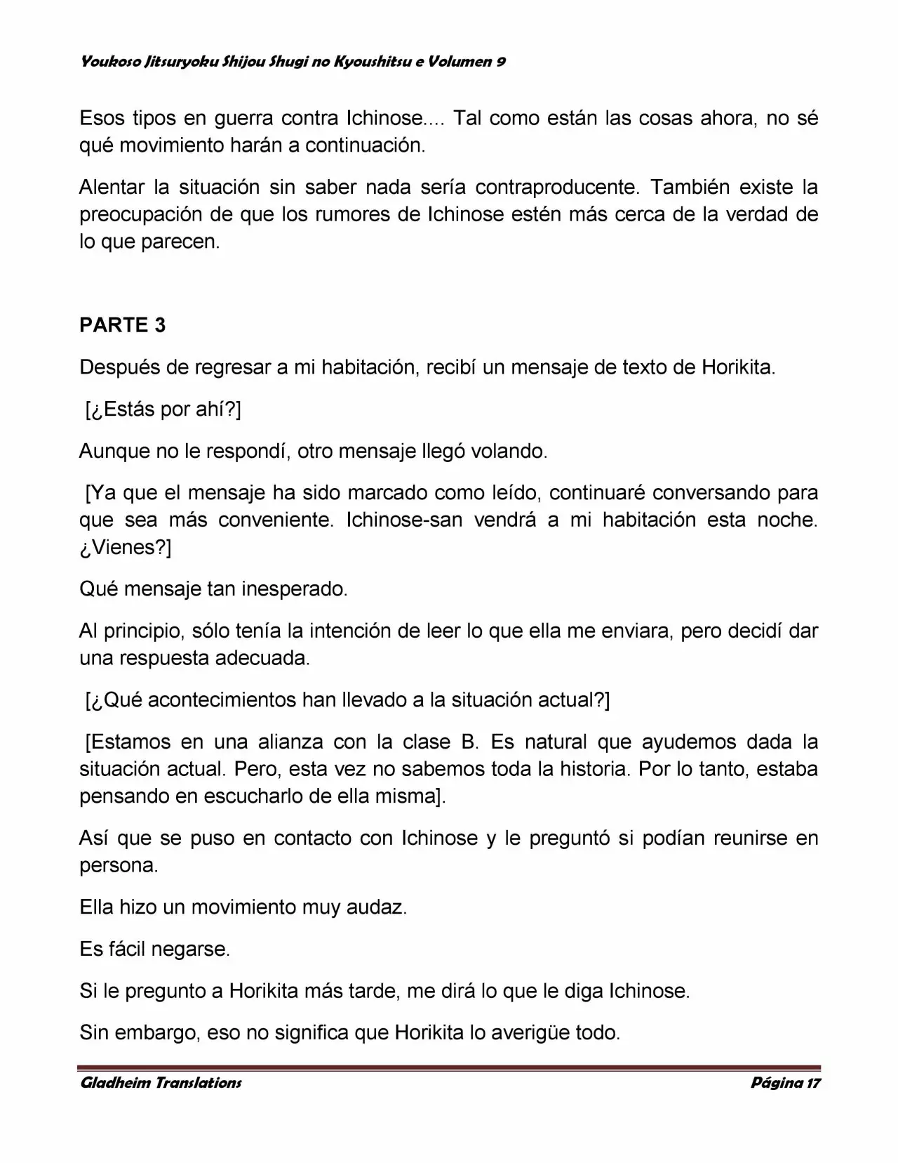 Página 17 del Manga