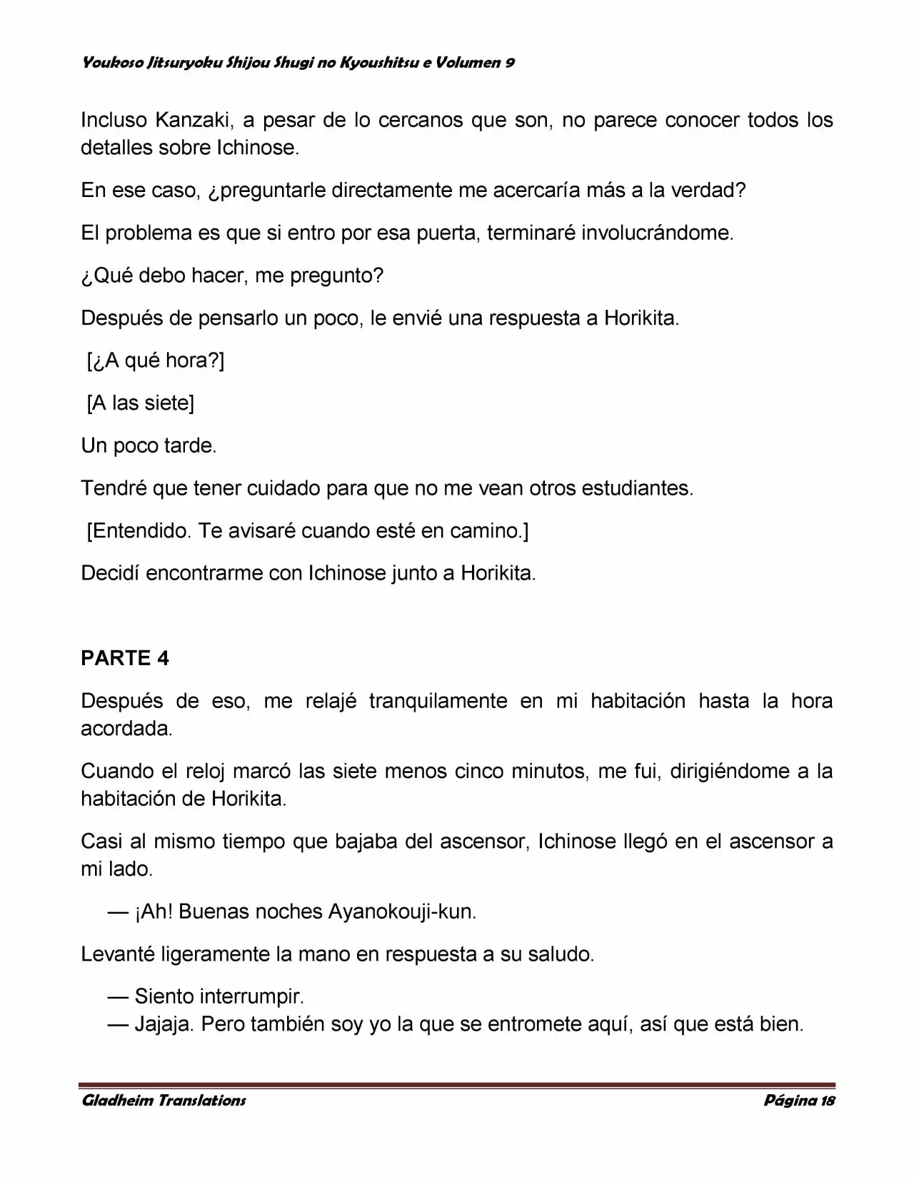 Página 18 del Manga