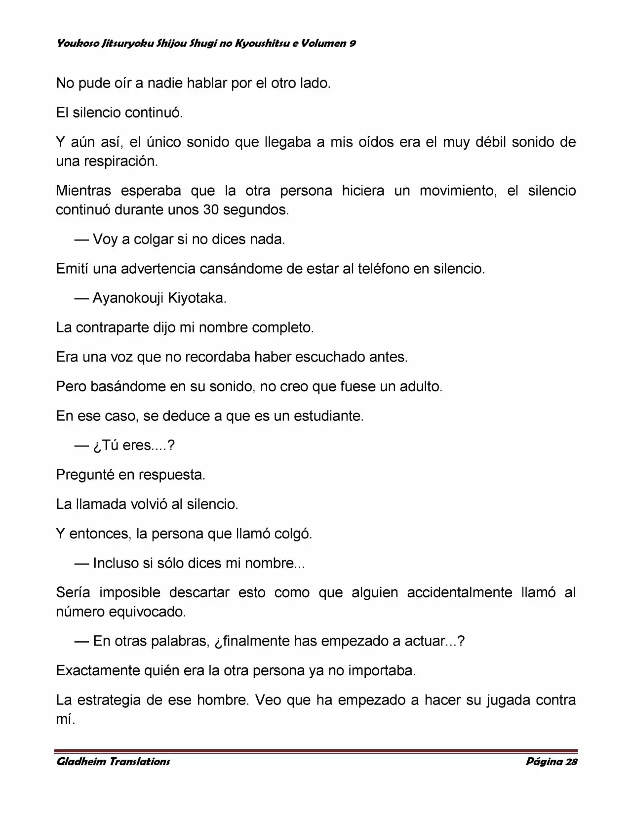 Página 28 del Manga