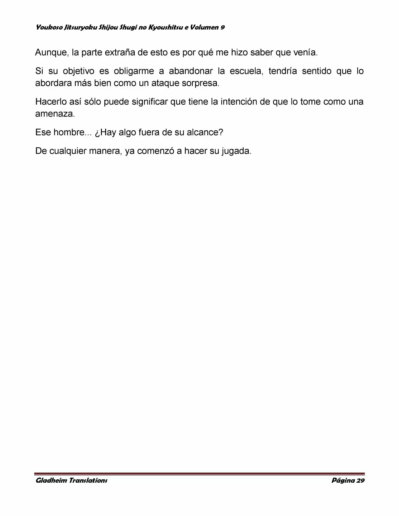 Página 29 del Manga