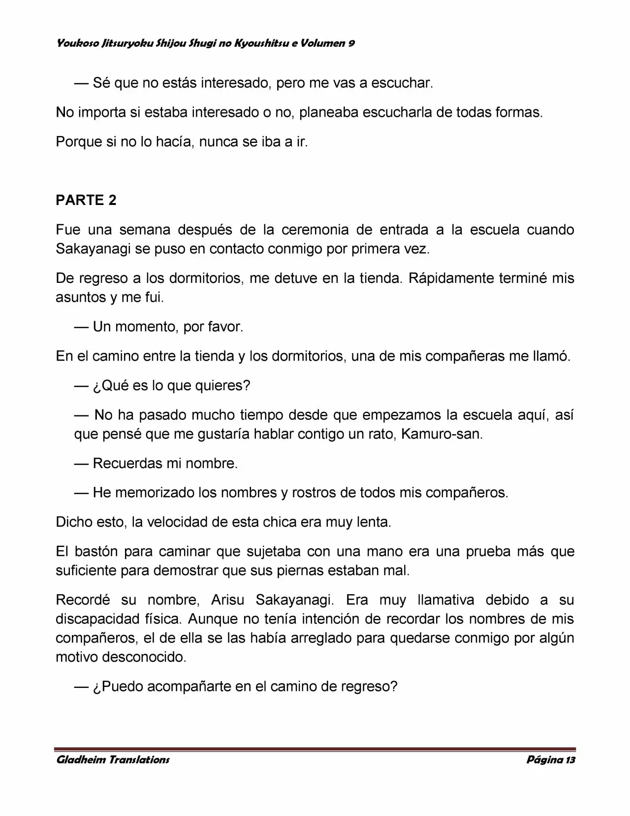 Página 13 del Manga