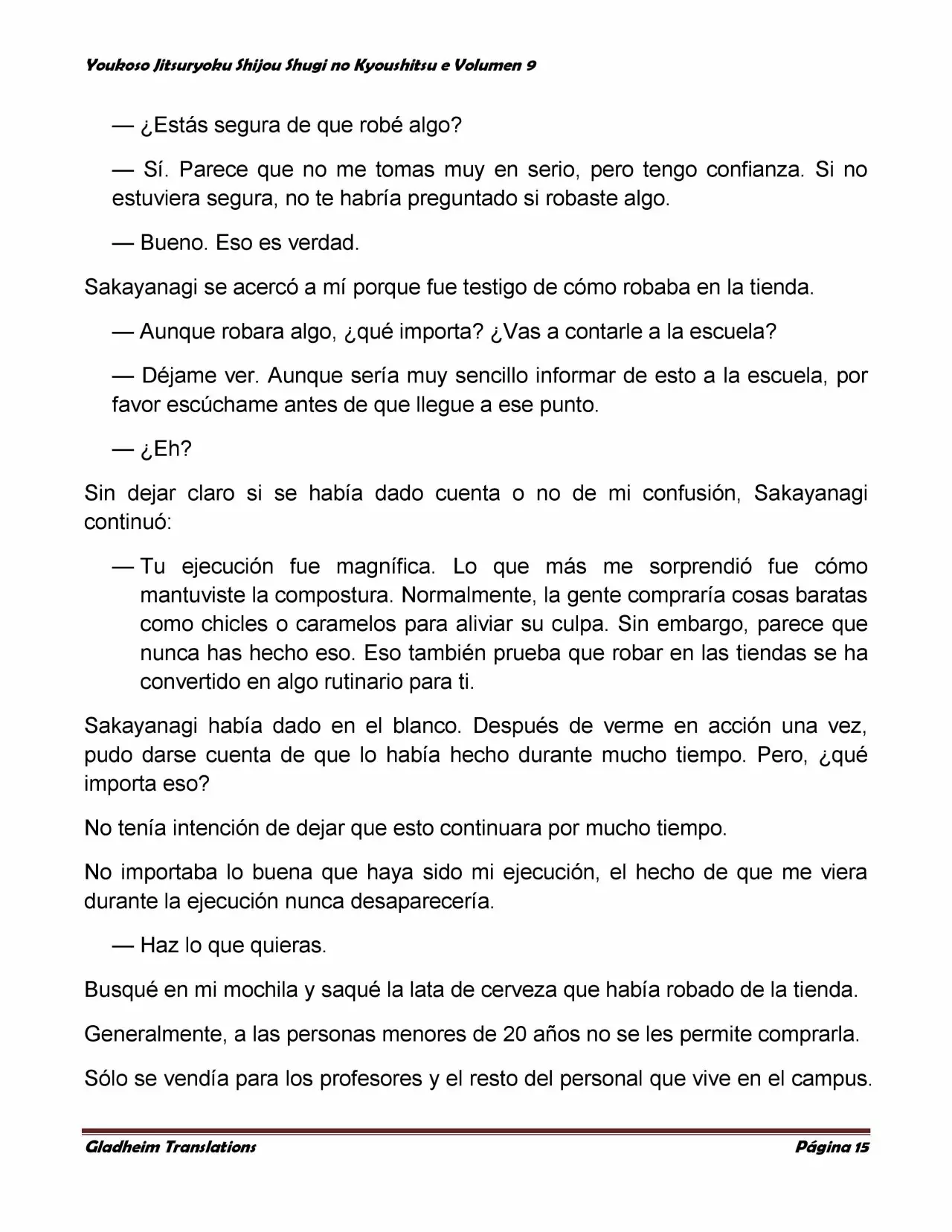 Página 15 del Manga