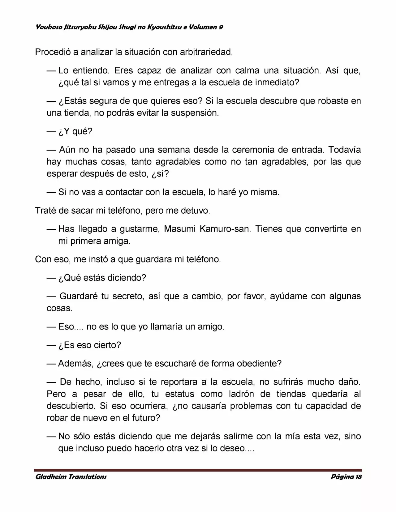 Página 18 del Manga