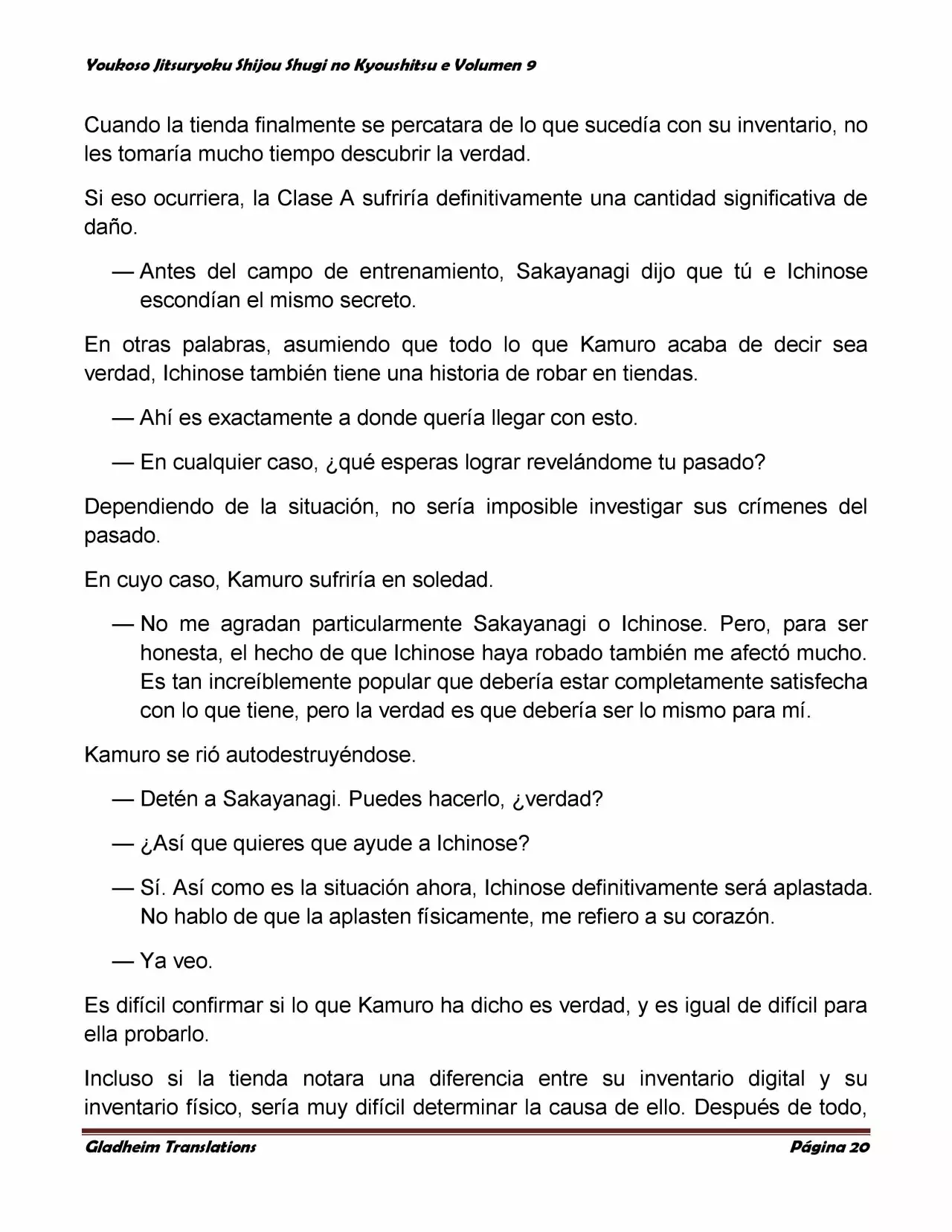 Página 20 del Manga