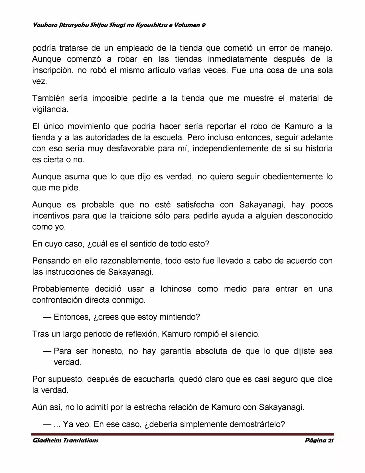 Página 21 del Manga