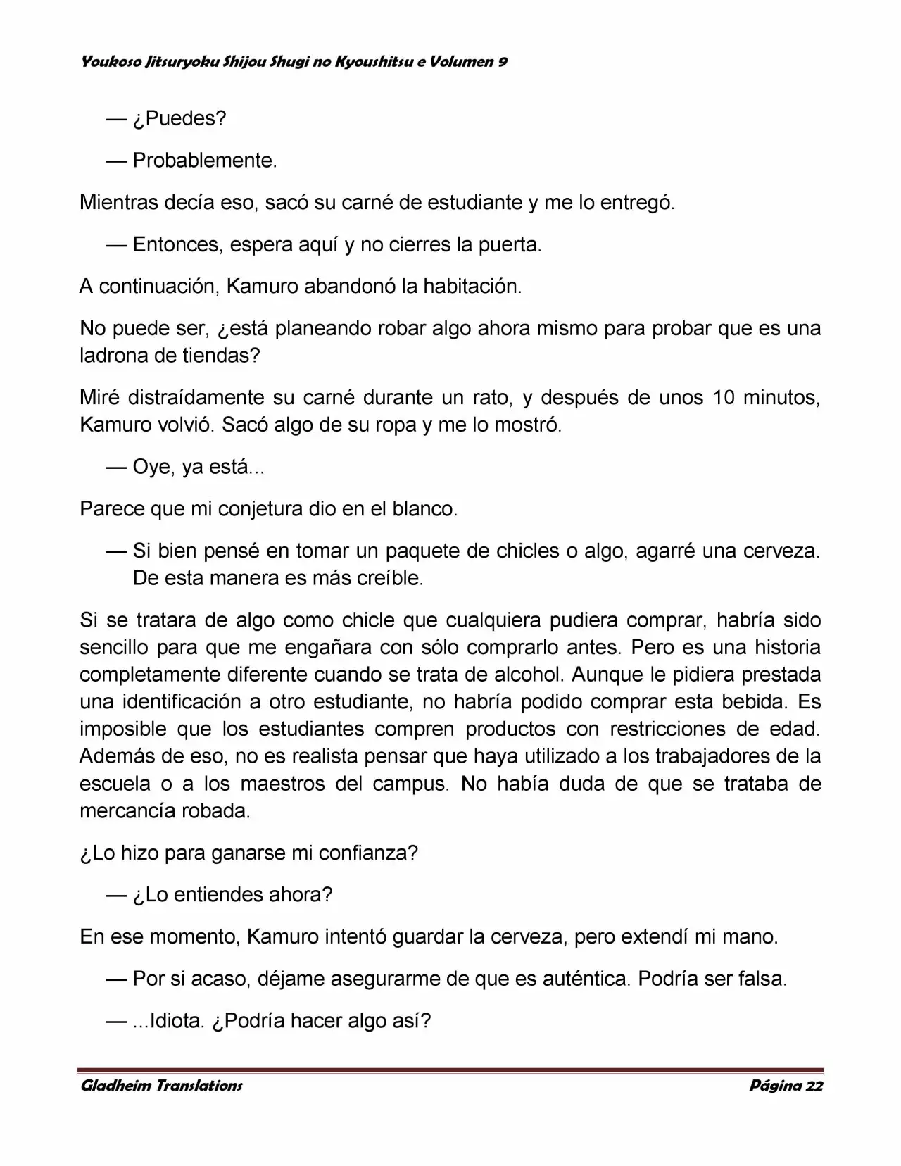 Página 22 del Manga