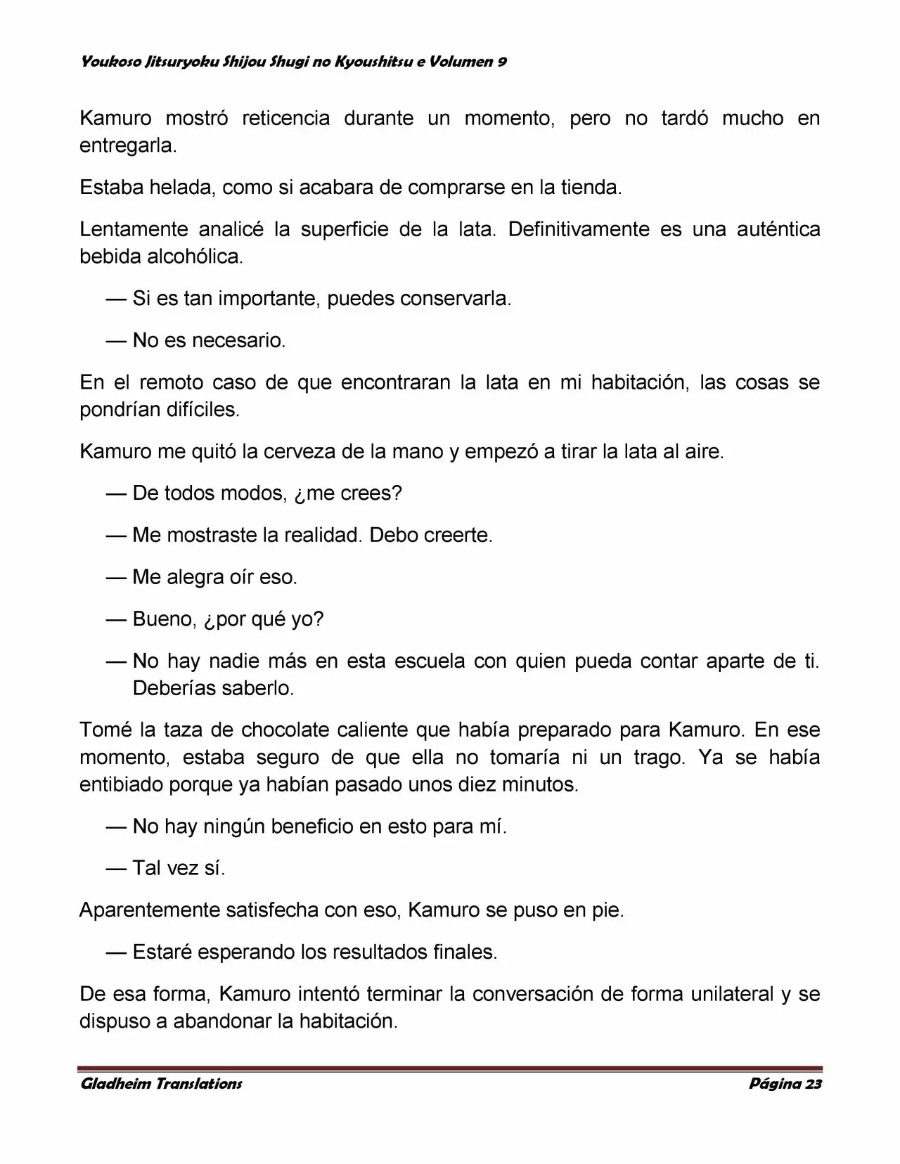 Página 23 del Manga