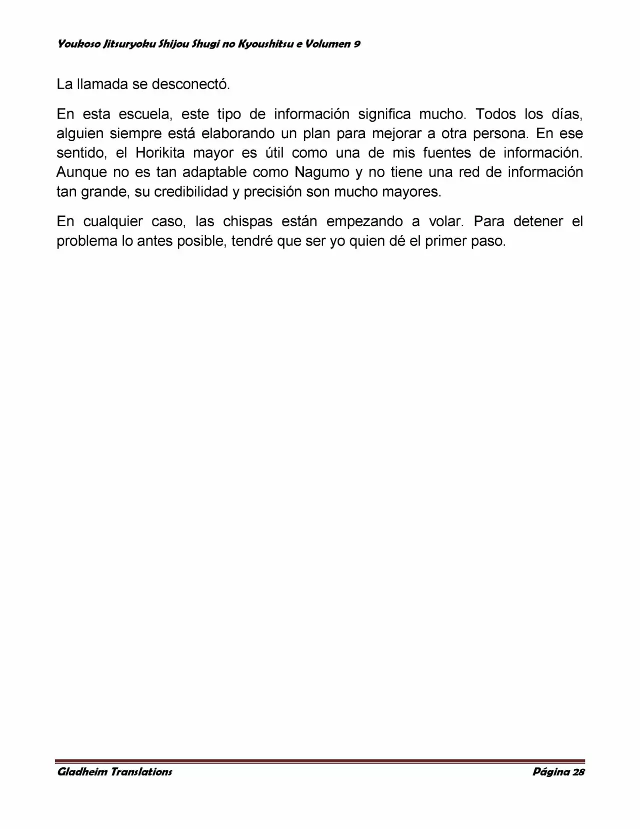 Página 28 del Manga