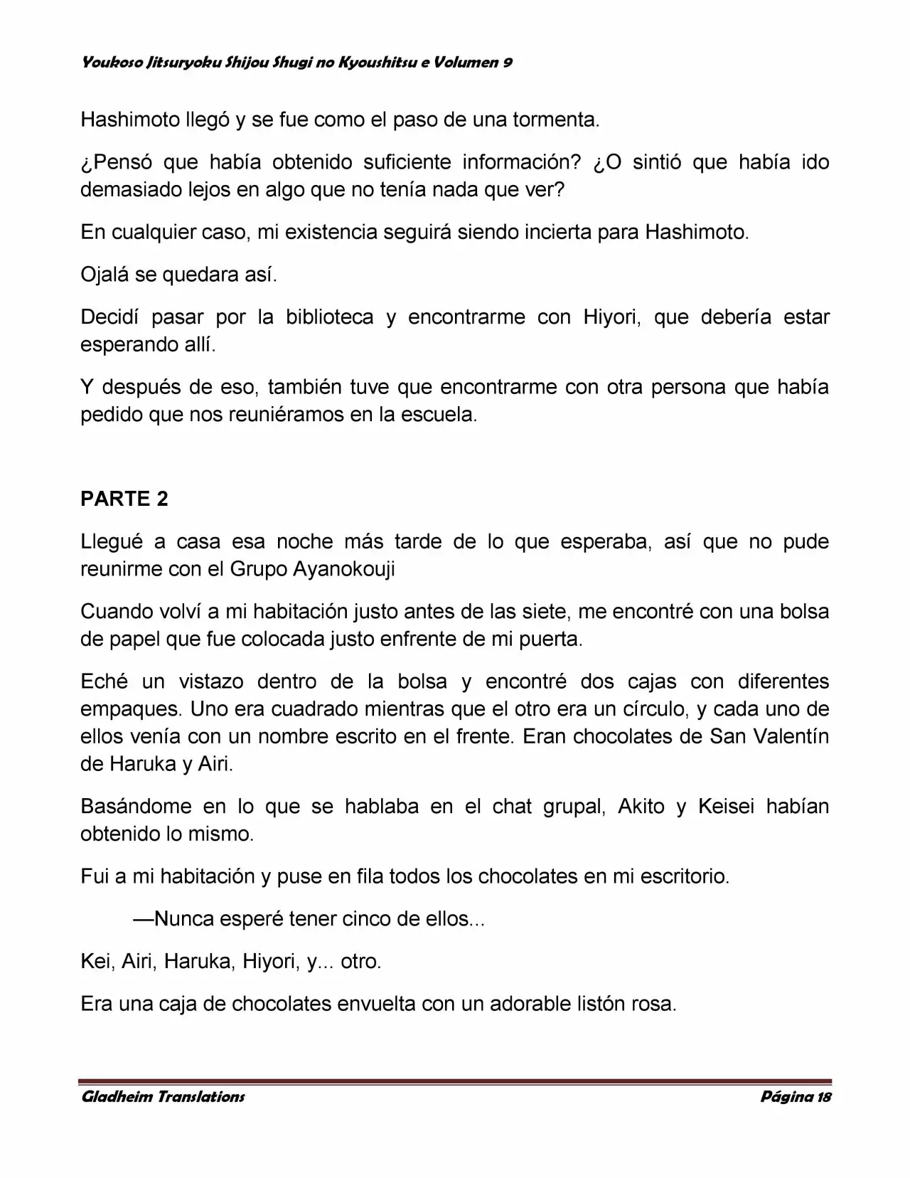 Página 18 del Manga
