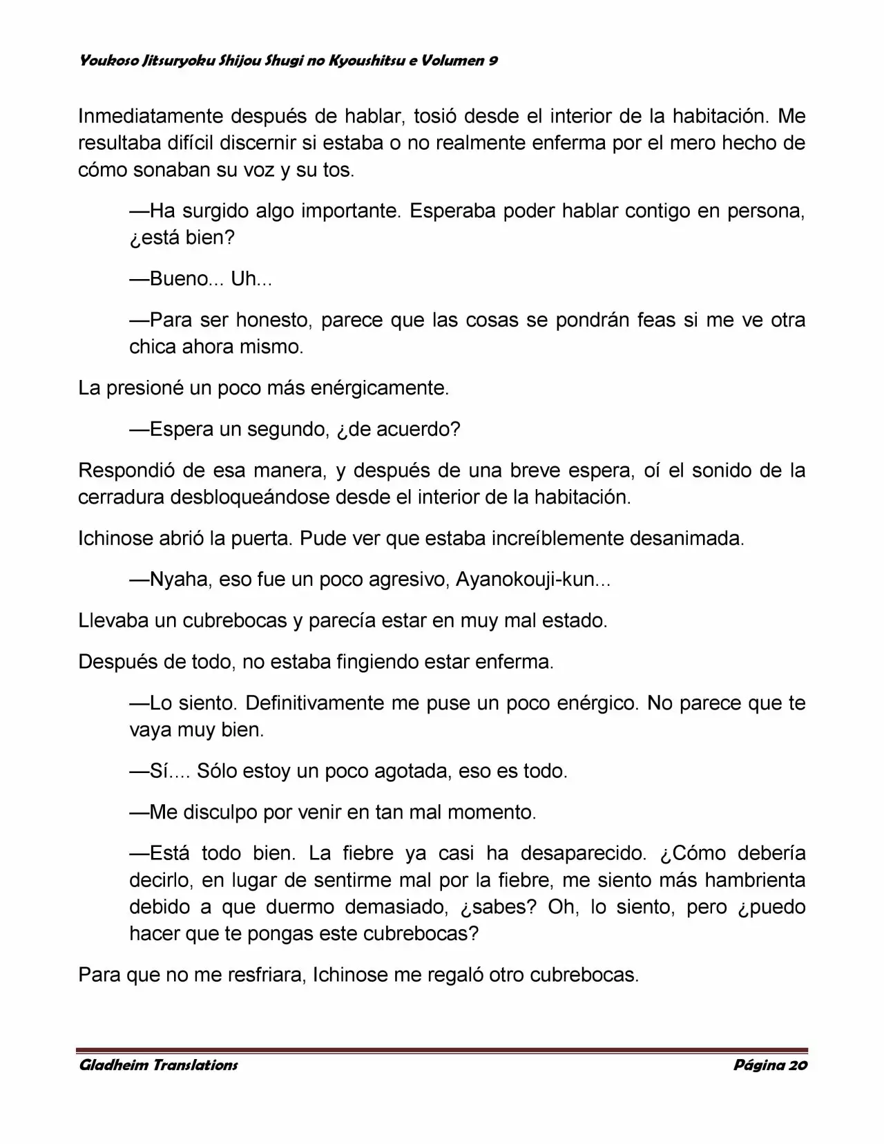 Página 20 del Manga