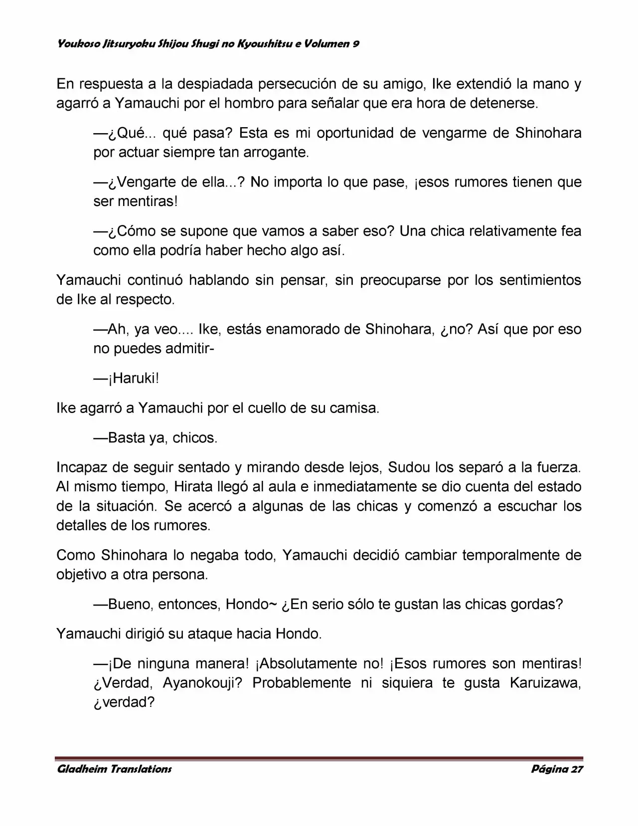 Página 27 del Manga