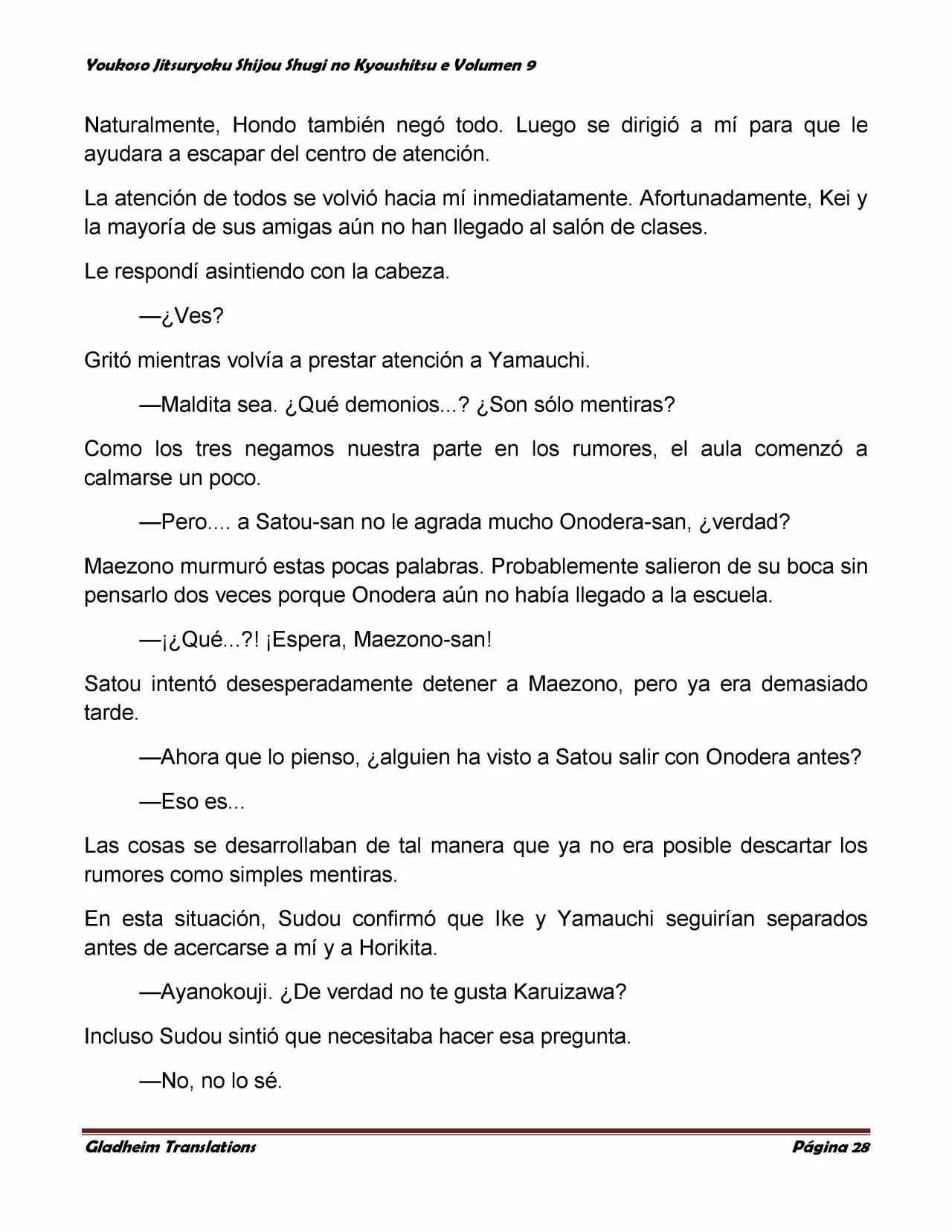 Página 28 del Manga