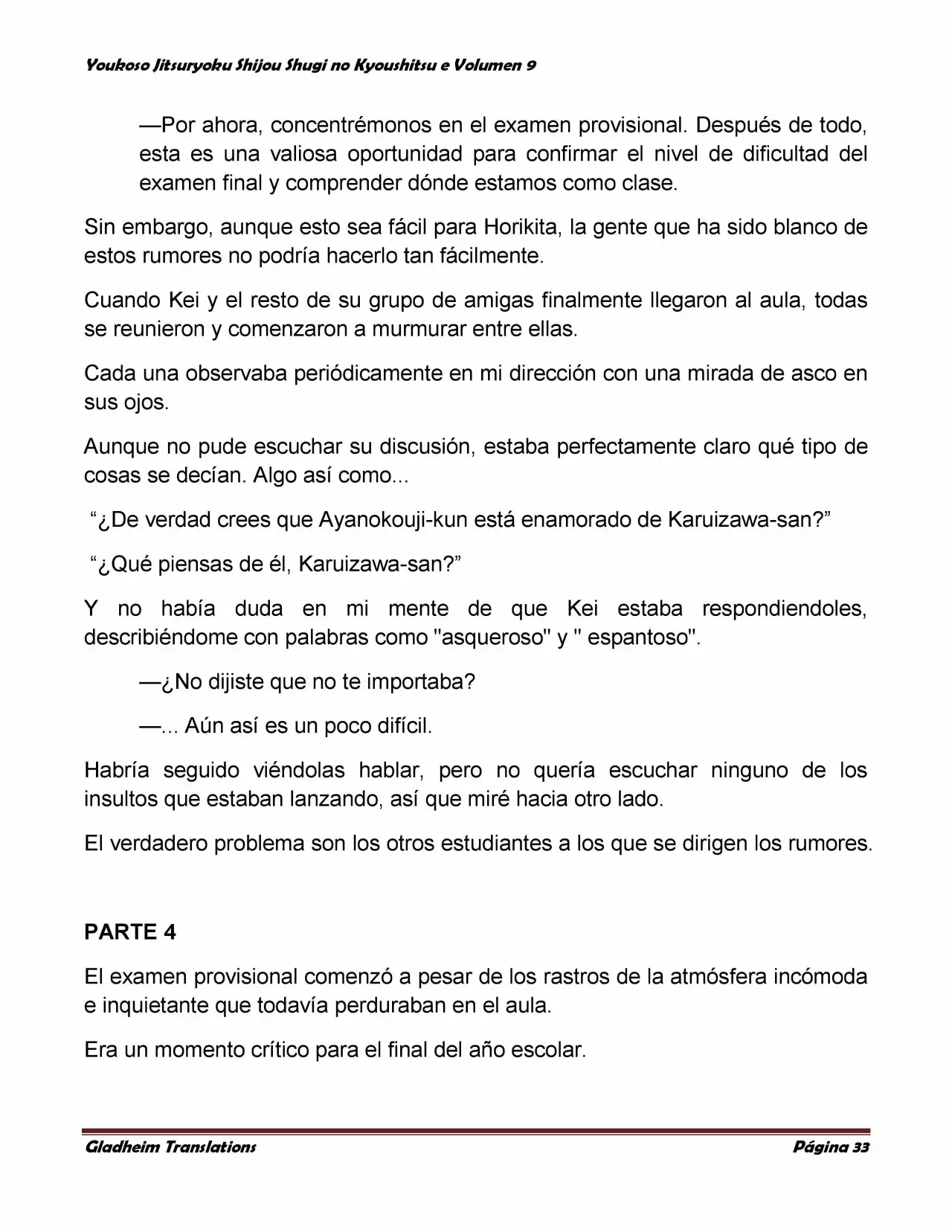 Página 33 del Manga