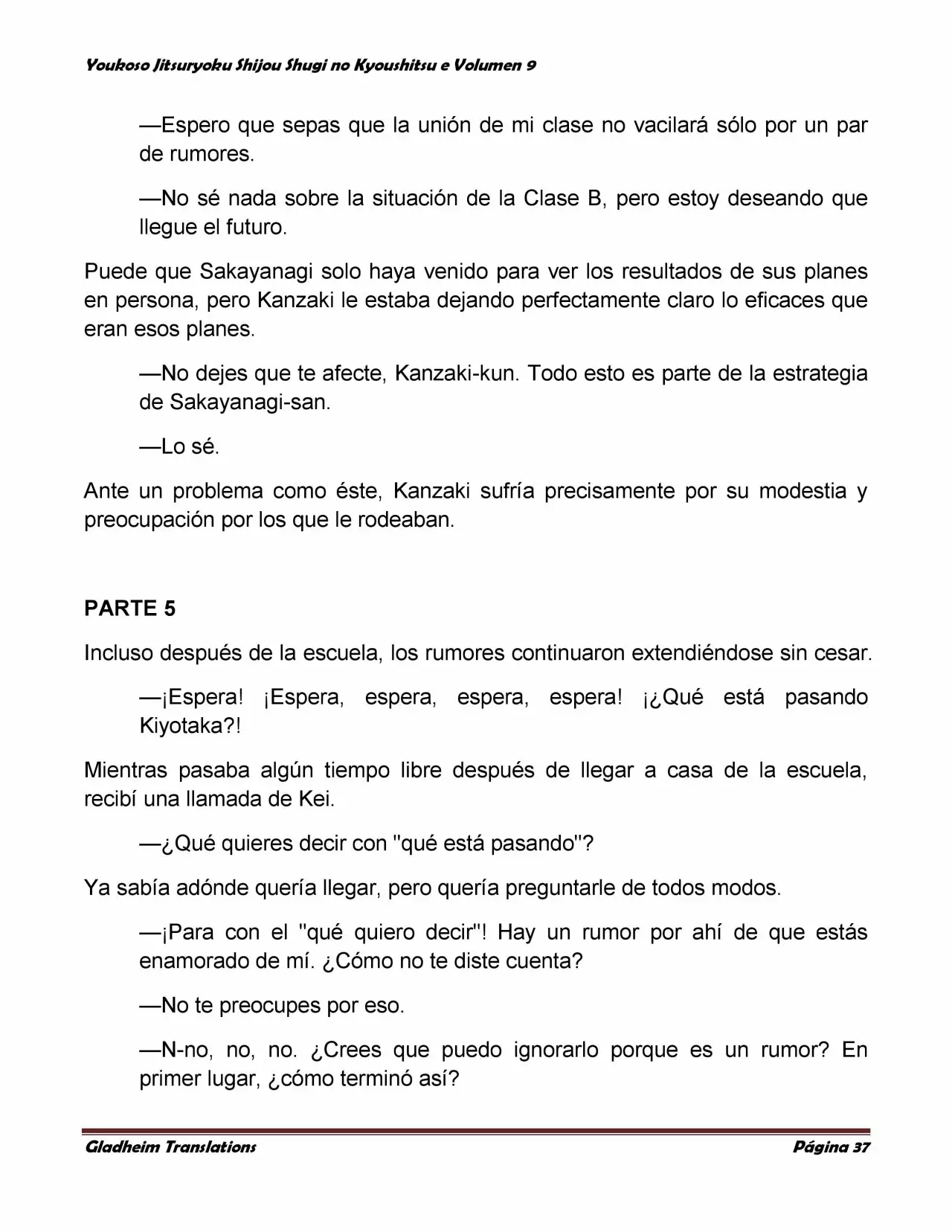 Página 37 del Manga