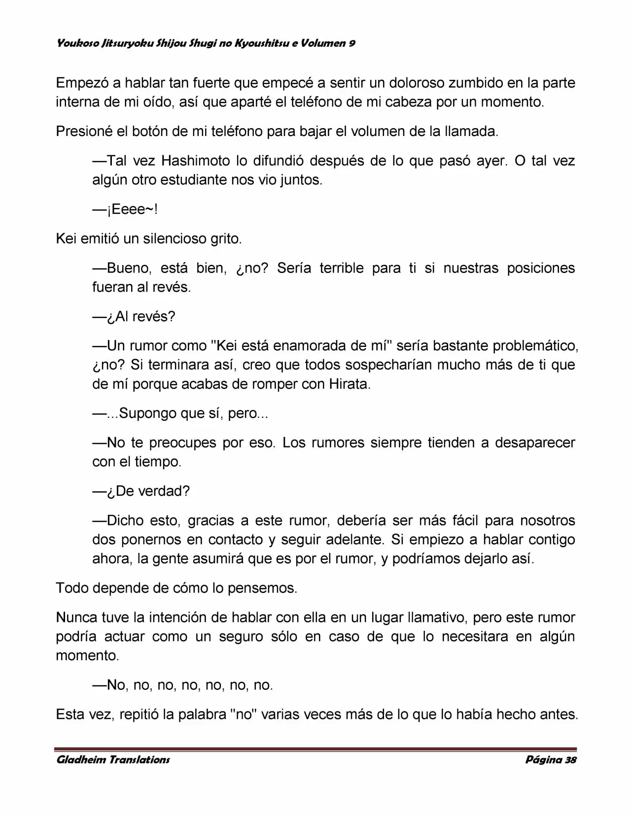 Página 38 del Manga