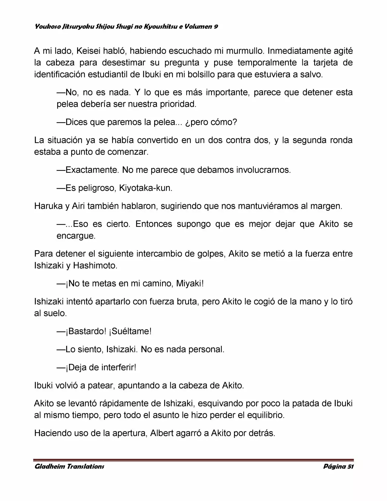 Página 51 del Manga
