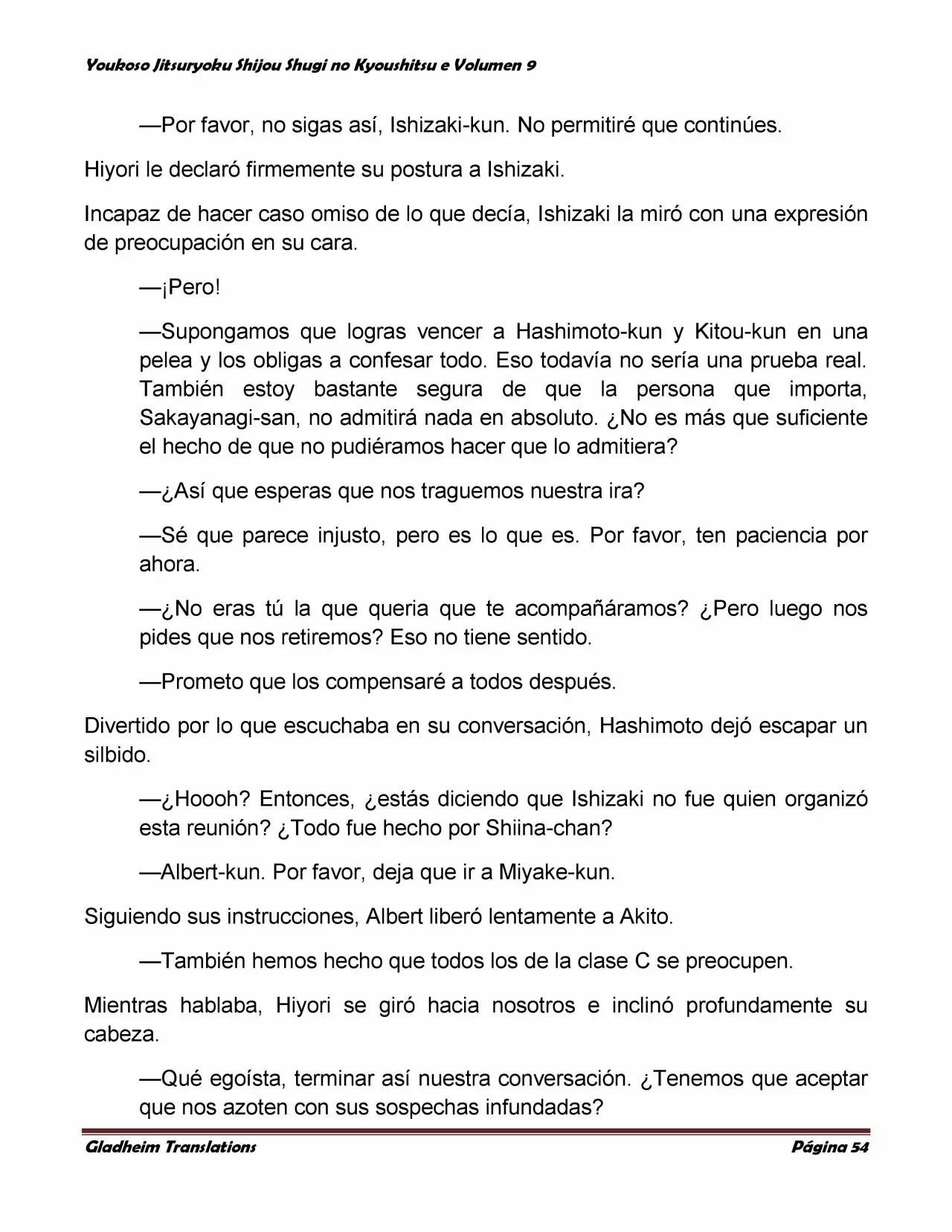 Página 54 del Manga