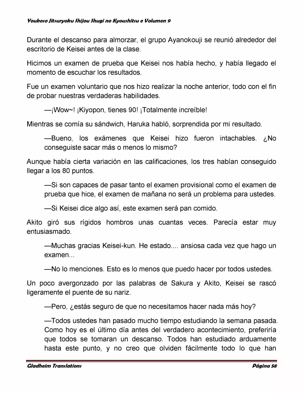 Página 58 del Manga