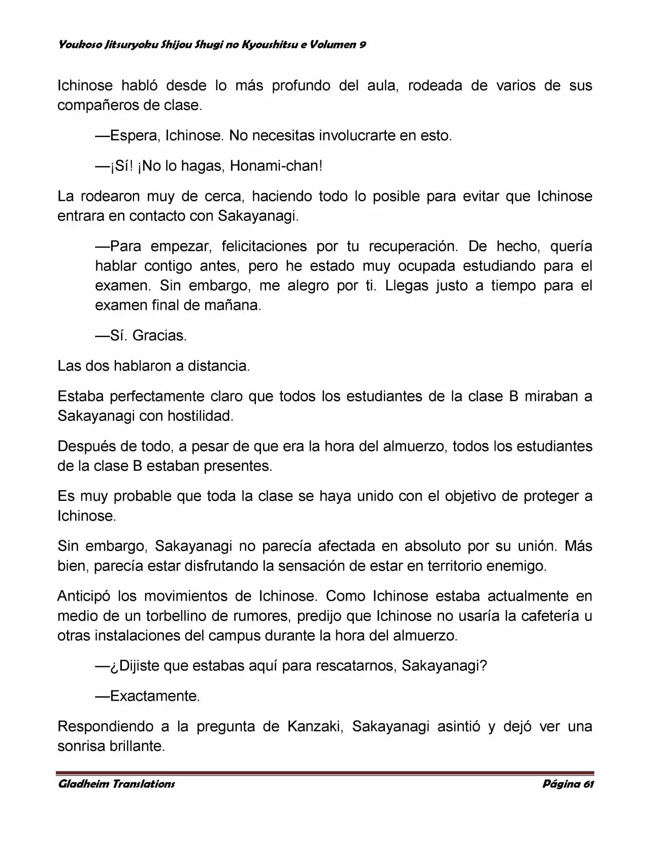 Página 61 del Manga