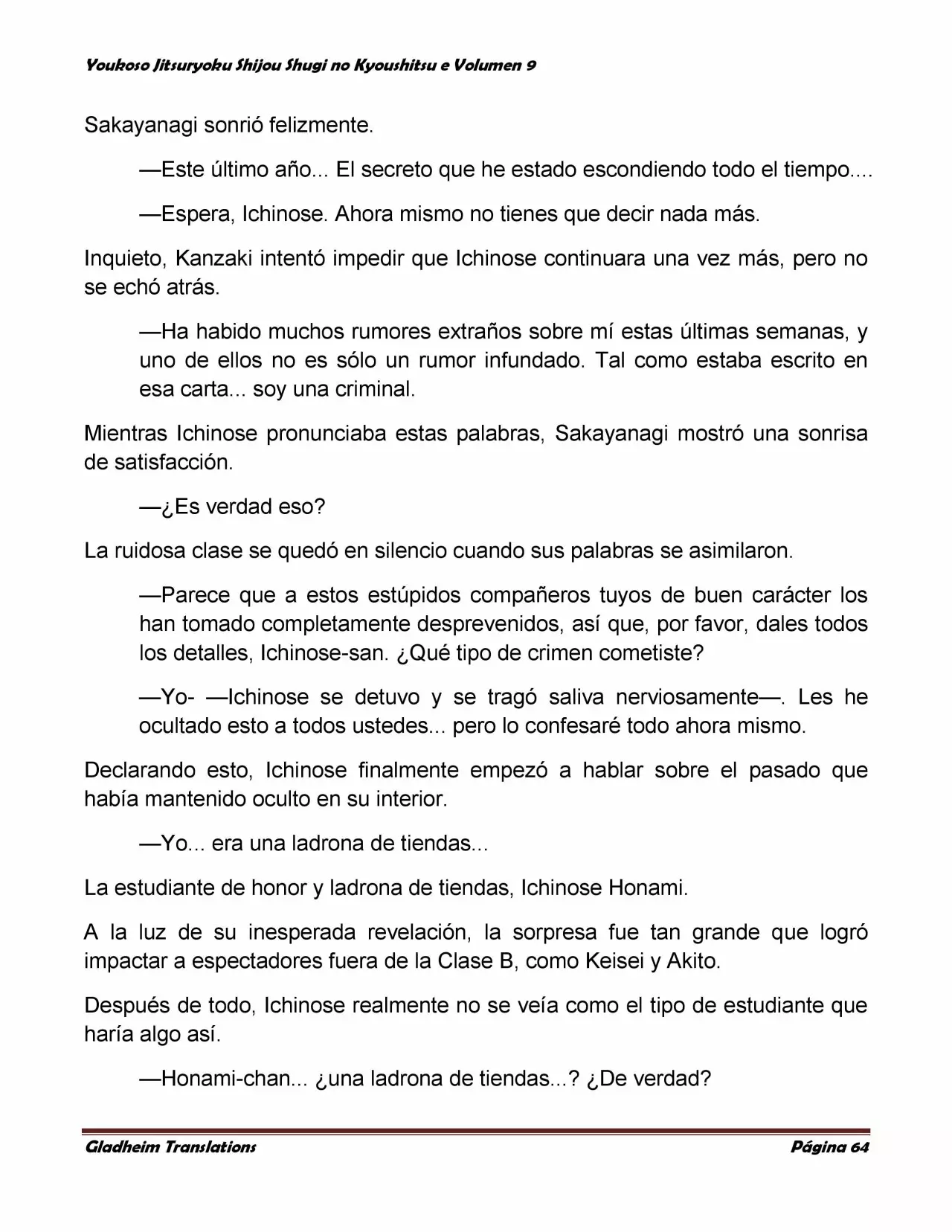 Página 64 del Manga