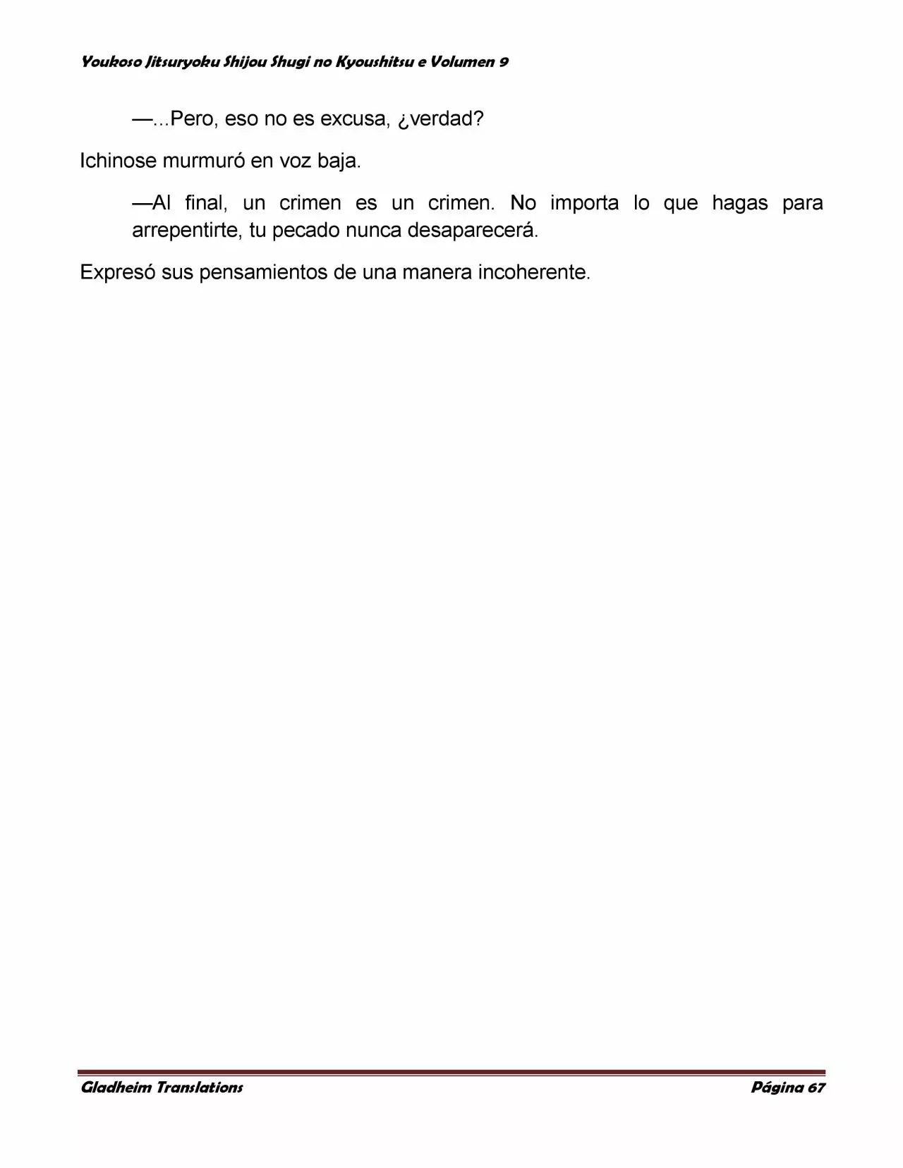 Página 67 del Manga