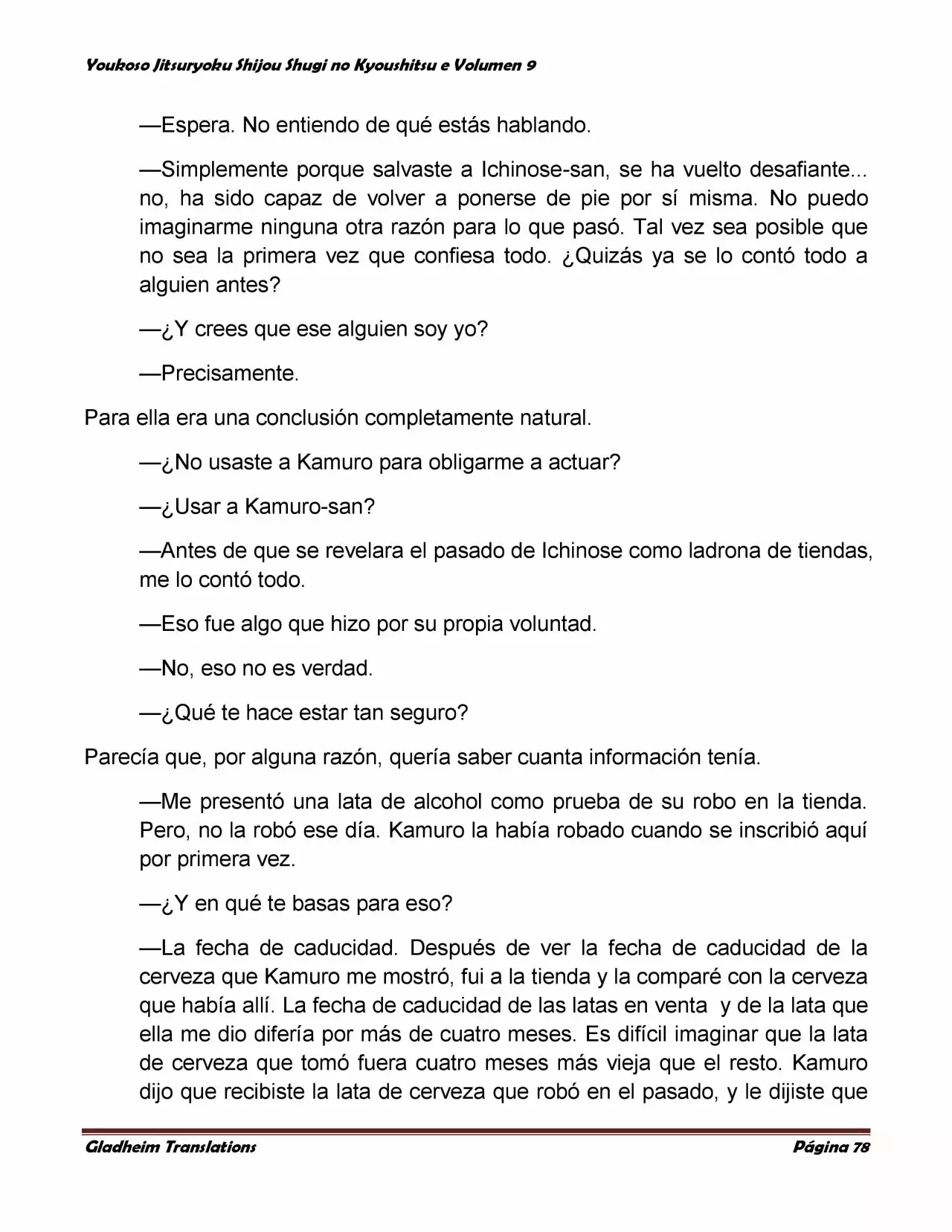 Página 78 del Manga